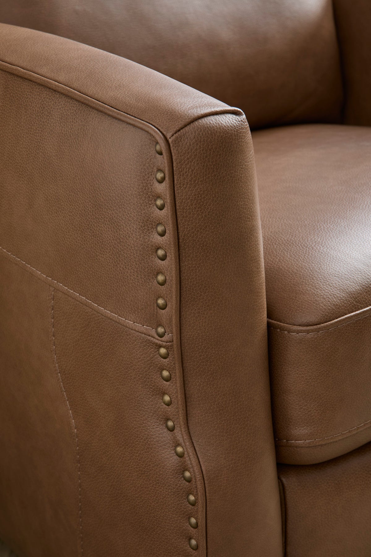 Maxwell Leather Power Gliding Recliner with Power Headrest and Lumbar