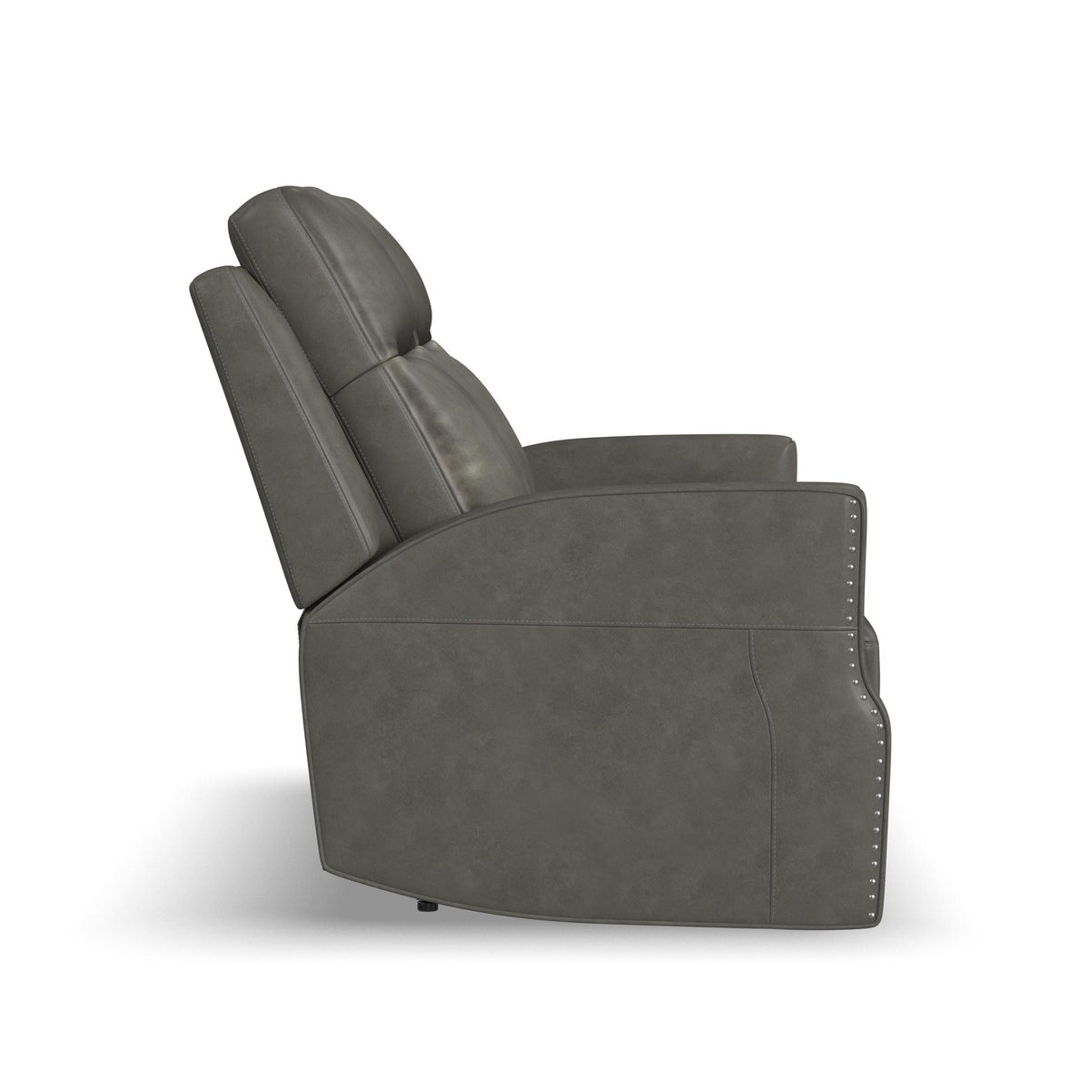 Maxwell Leather Power Reclining Loveseat with Power Headrests and Lumbar