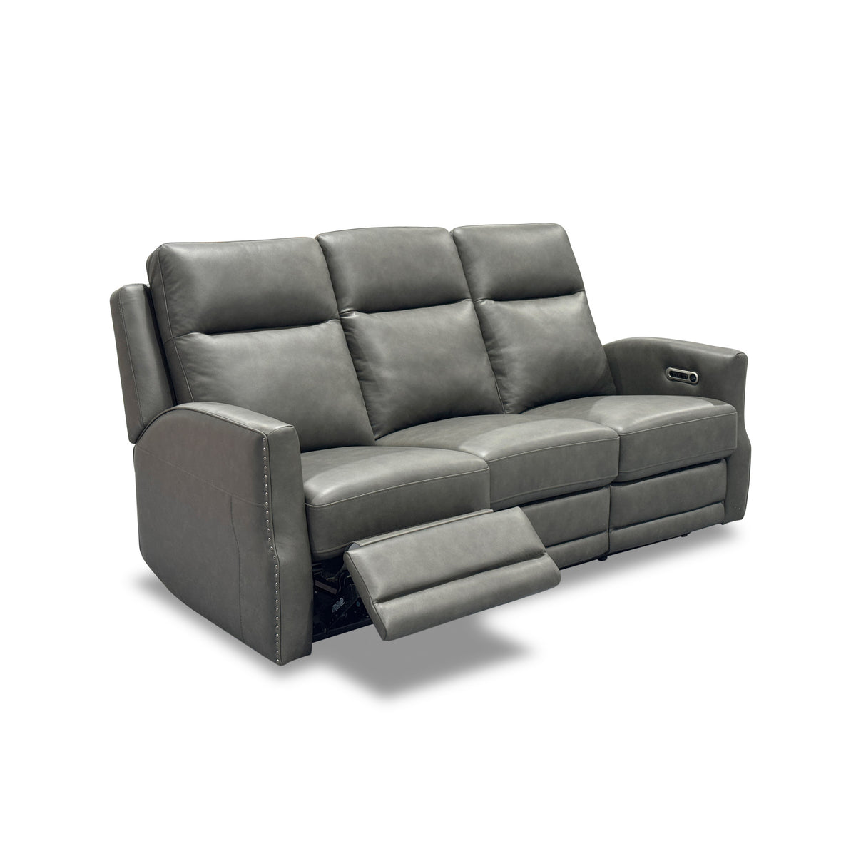 Maxwell Leather Power Reclining Sofa with Power Headrests and Lumbar