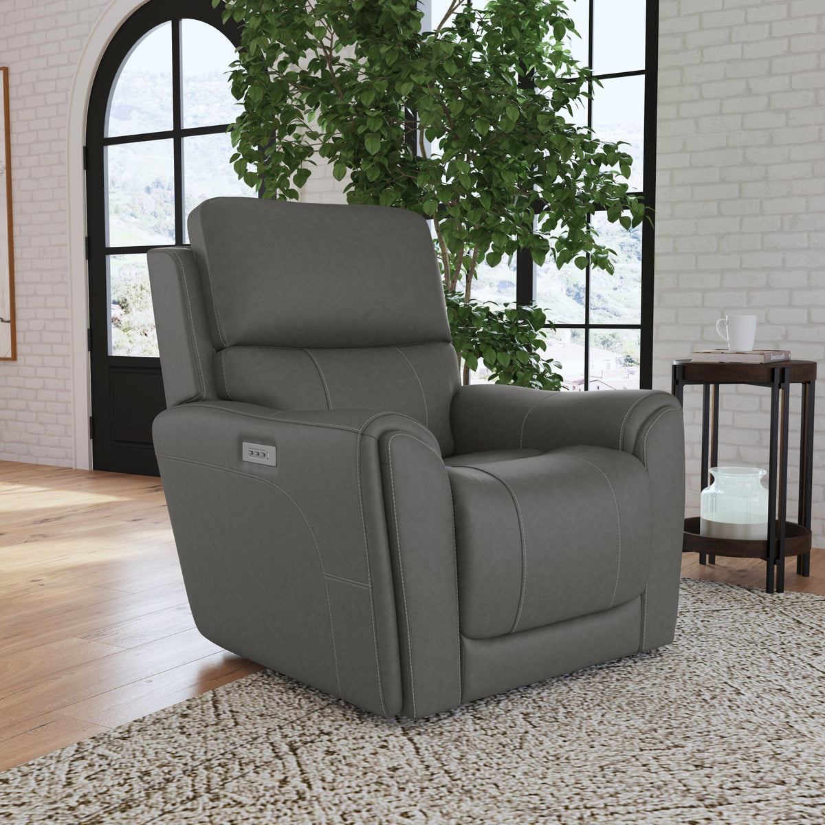 Carter Fabric Power Recliner with Power Headrest & Lumbar