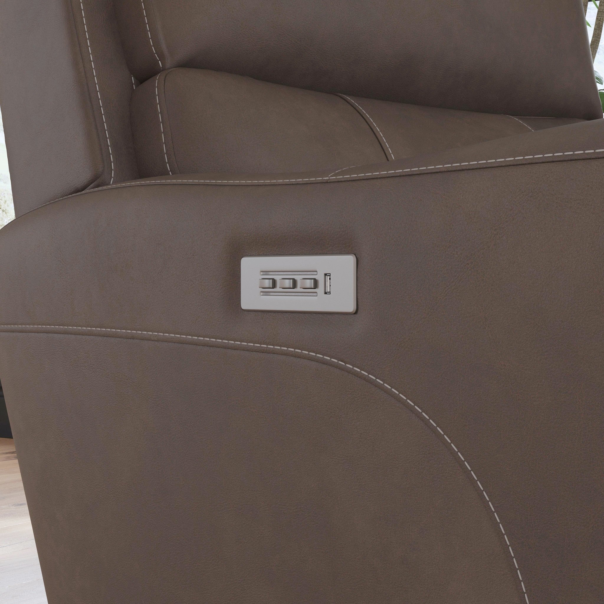 Carter Fabric Power Recliner with Power Headrest & Lumbar