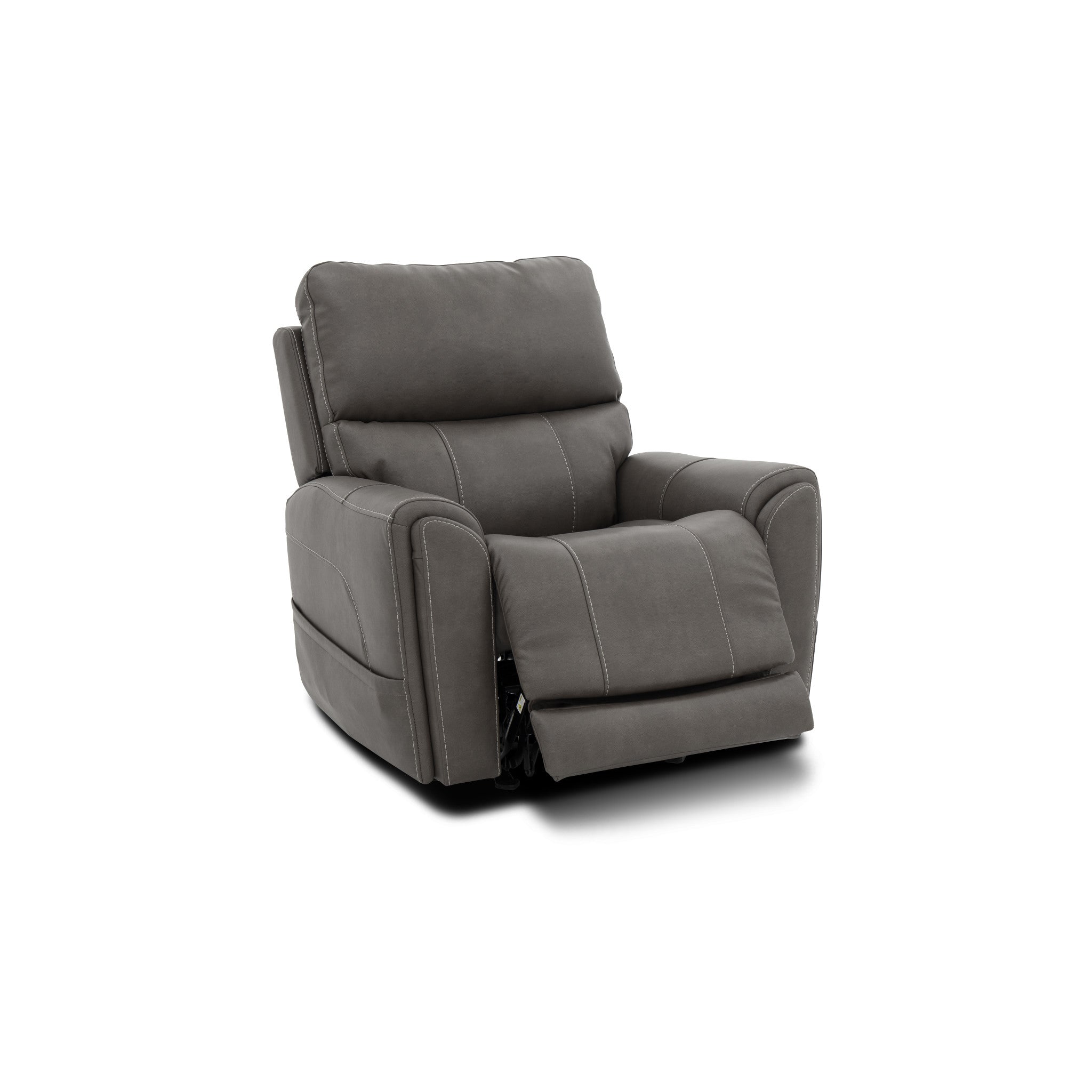 Carter Fabric Power Rocking Recliner with Power Headrest, Lumbar, Heat & Massage