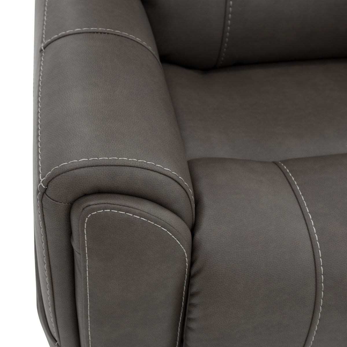 Carter Fabric Power Rocking Recliner with Power Headrest, Lumbar, Heat & Massage
