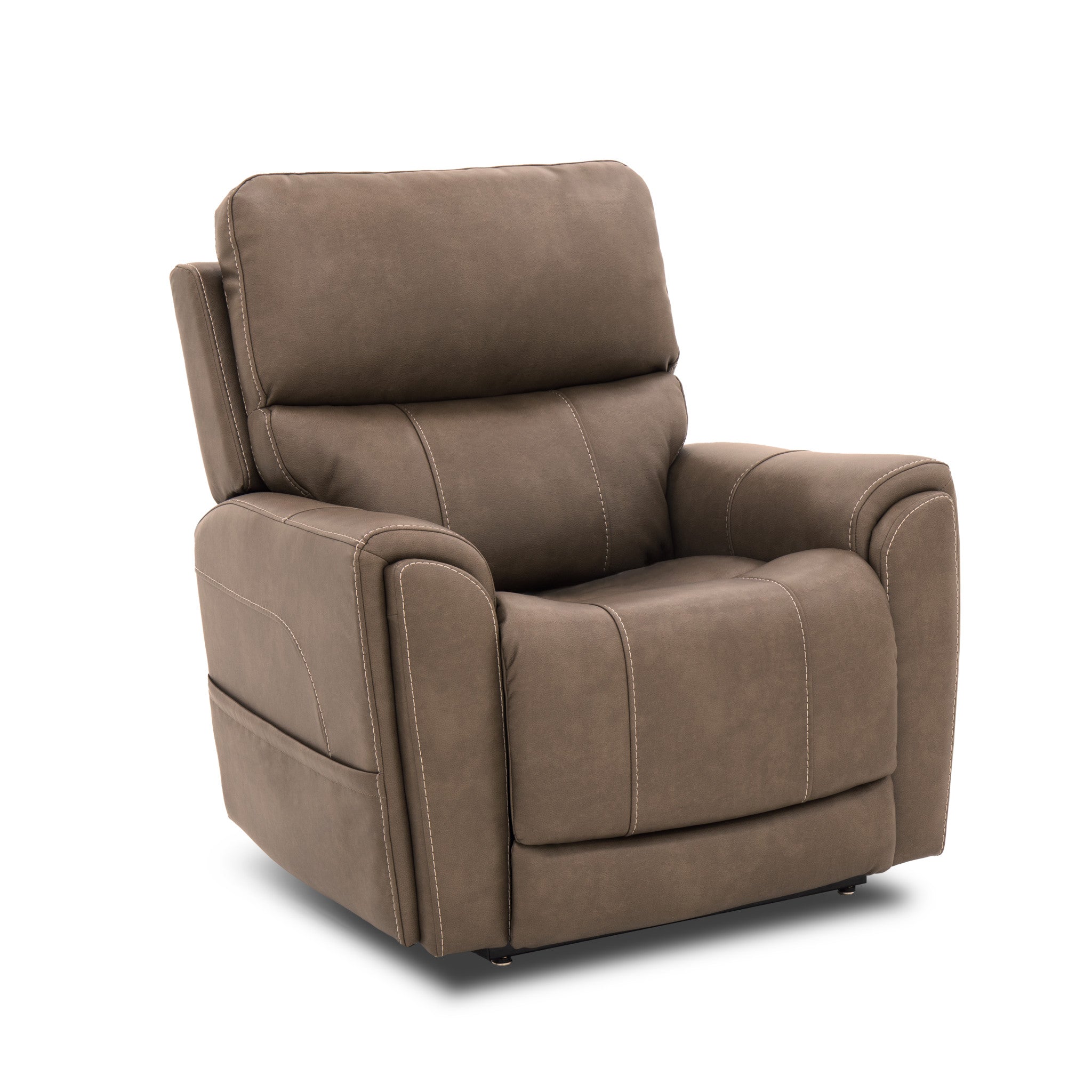 Carter Fabric Power Rocking Recliner with Power Headrest, Lumbar, Heat & Massage