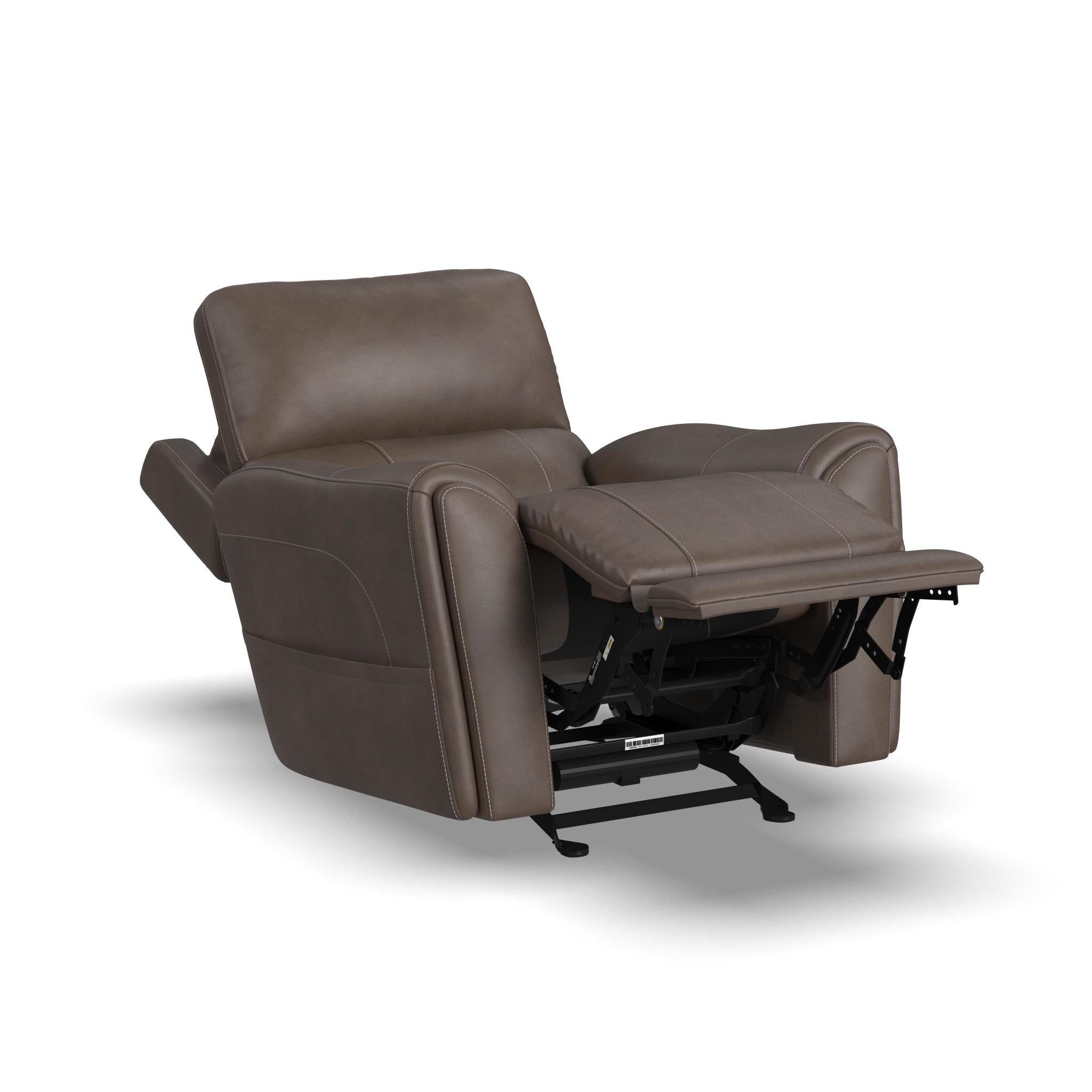 Carter Fabric Power Rocking Recliner with Power Headrest, Lumbar, Heat & Massage