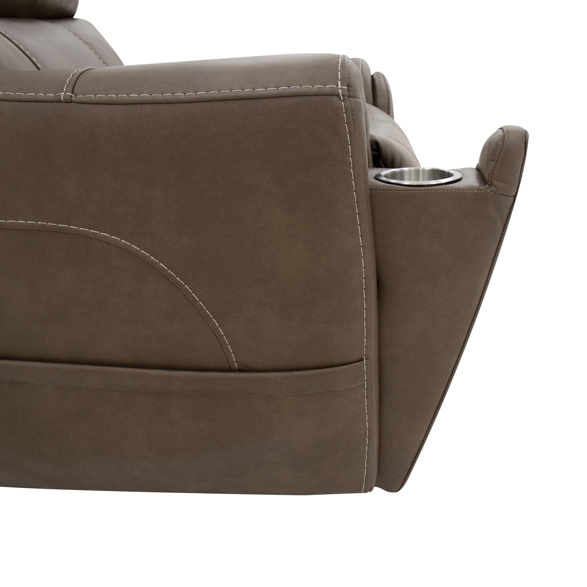 Carter Fabric Power Rocking Recliner with Power Headrest, Lumbar, Heat & Massage