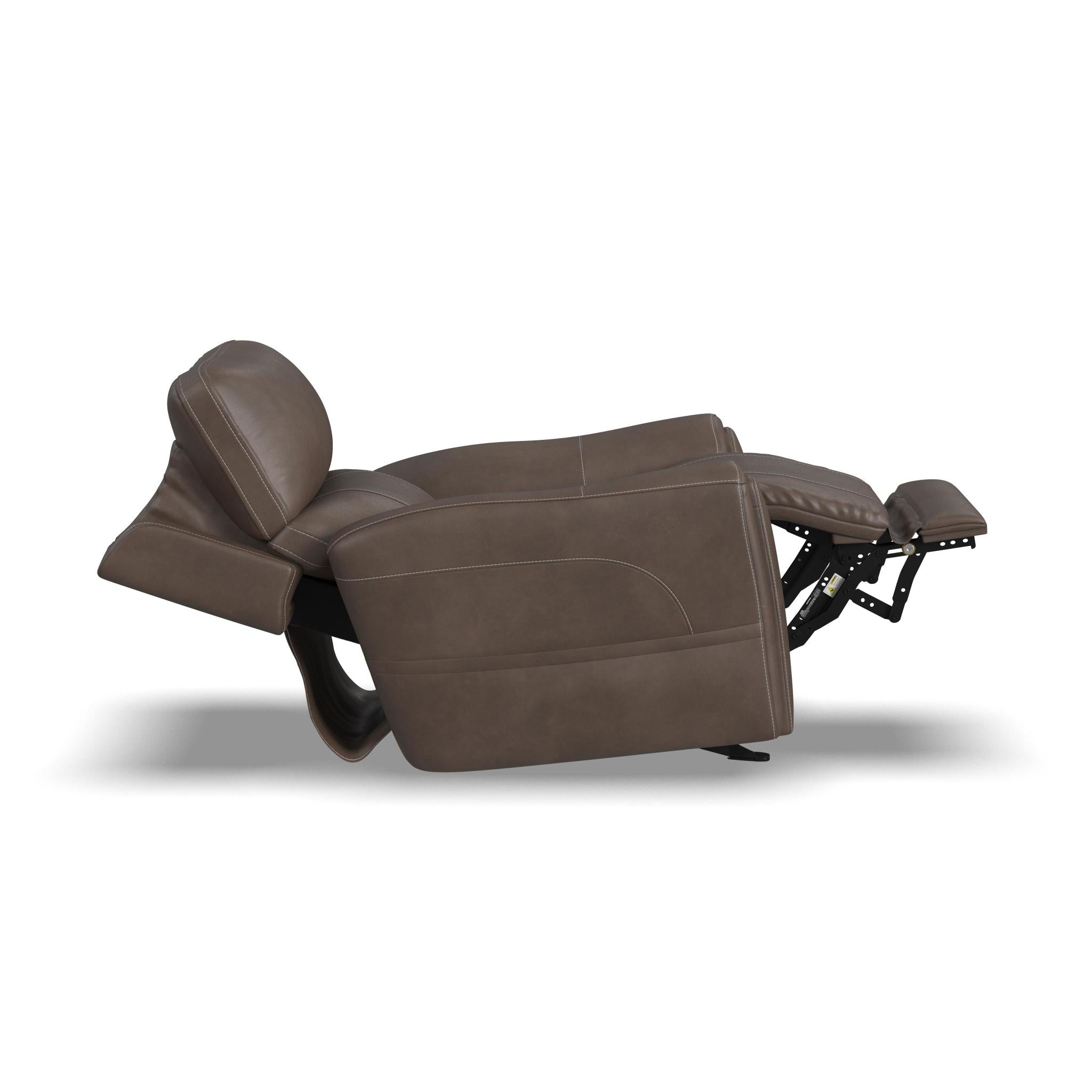 Carter Fabric Power Rocking Recliner with Power Headrest, Lumbar, Heat & Massage