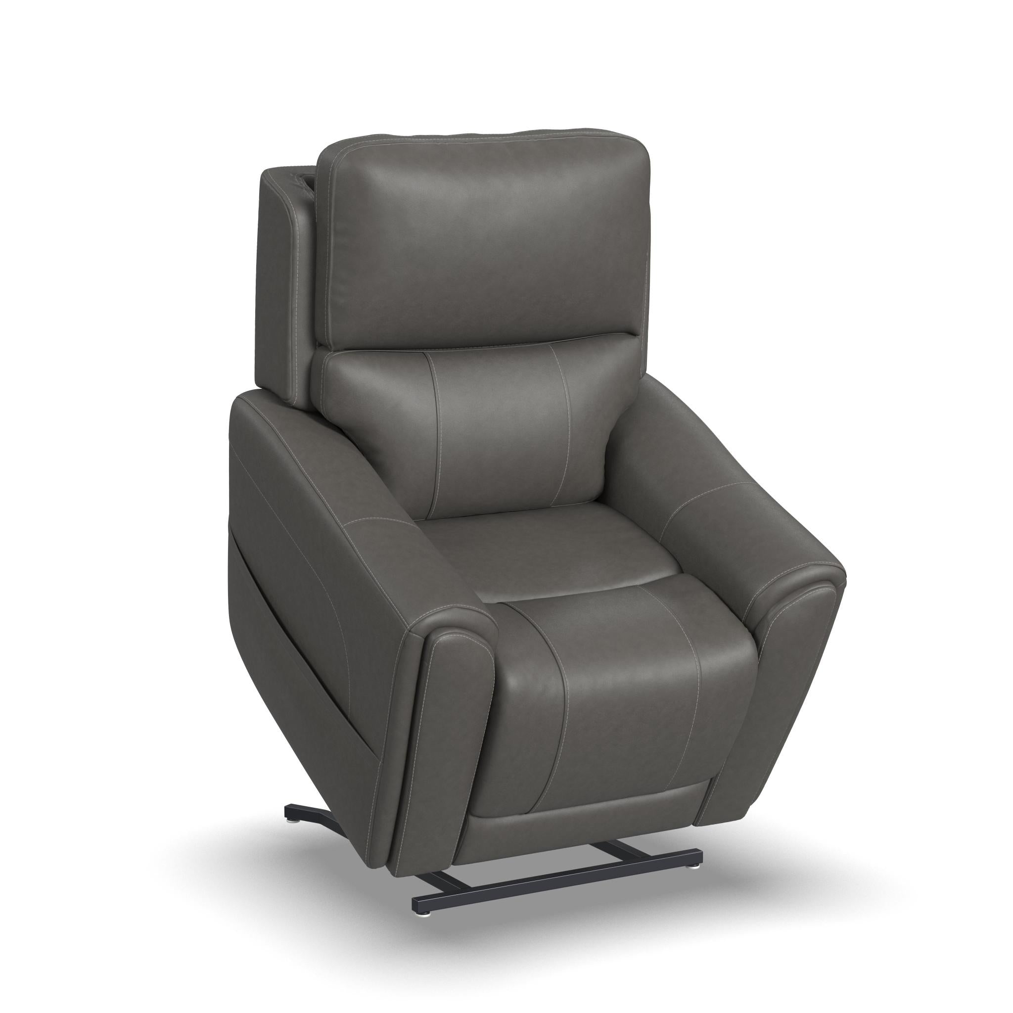 Carter Fabric Power Lift Recliner with Power Headrest, Lumbar, Heat & Massage