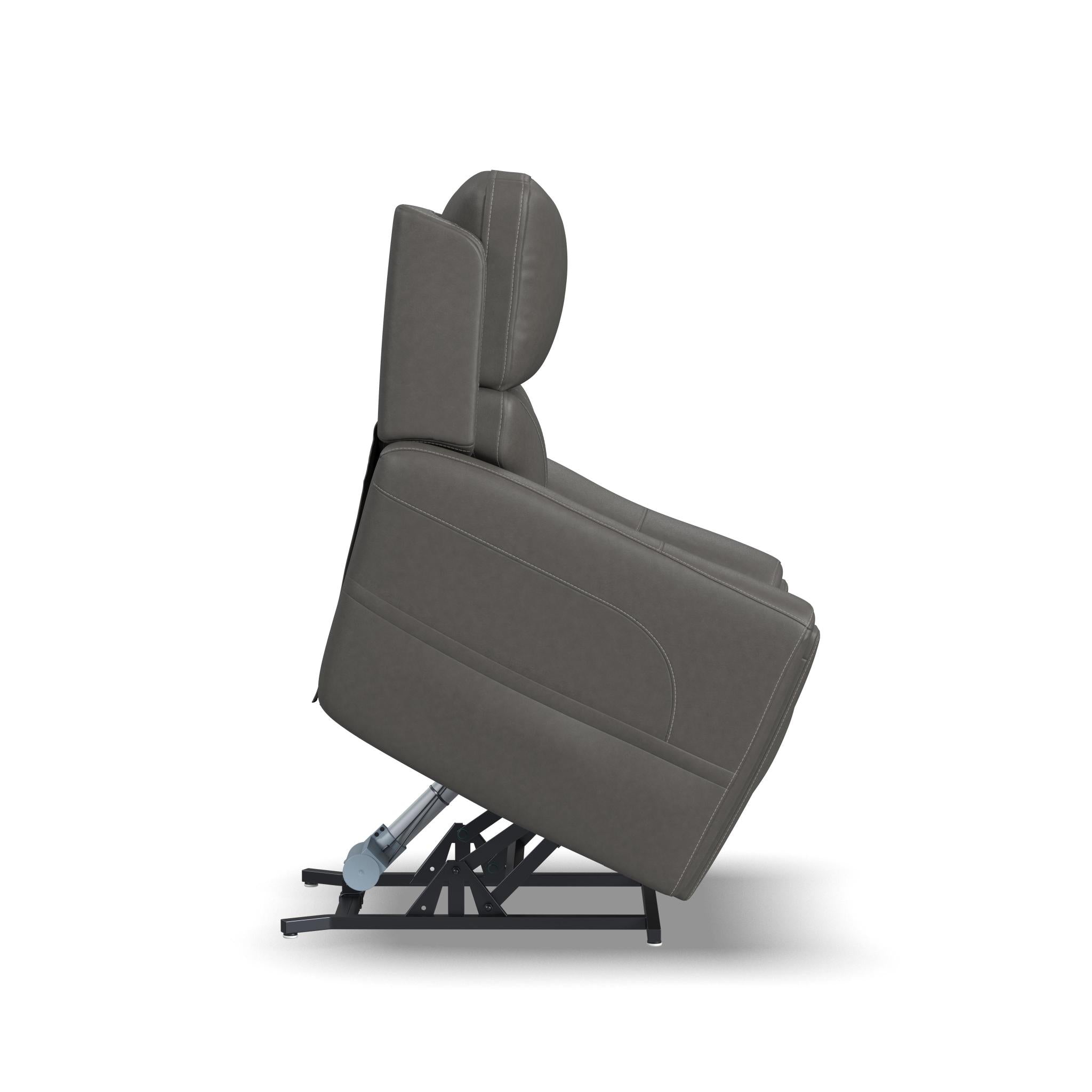 Carter Fabric Power Lift Recliner with Power Headrest, Lumbar, Heat & Massage
