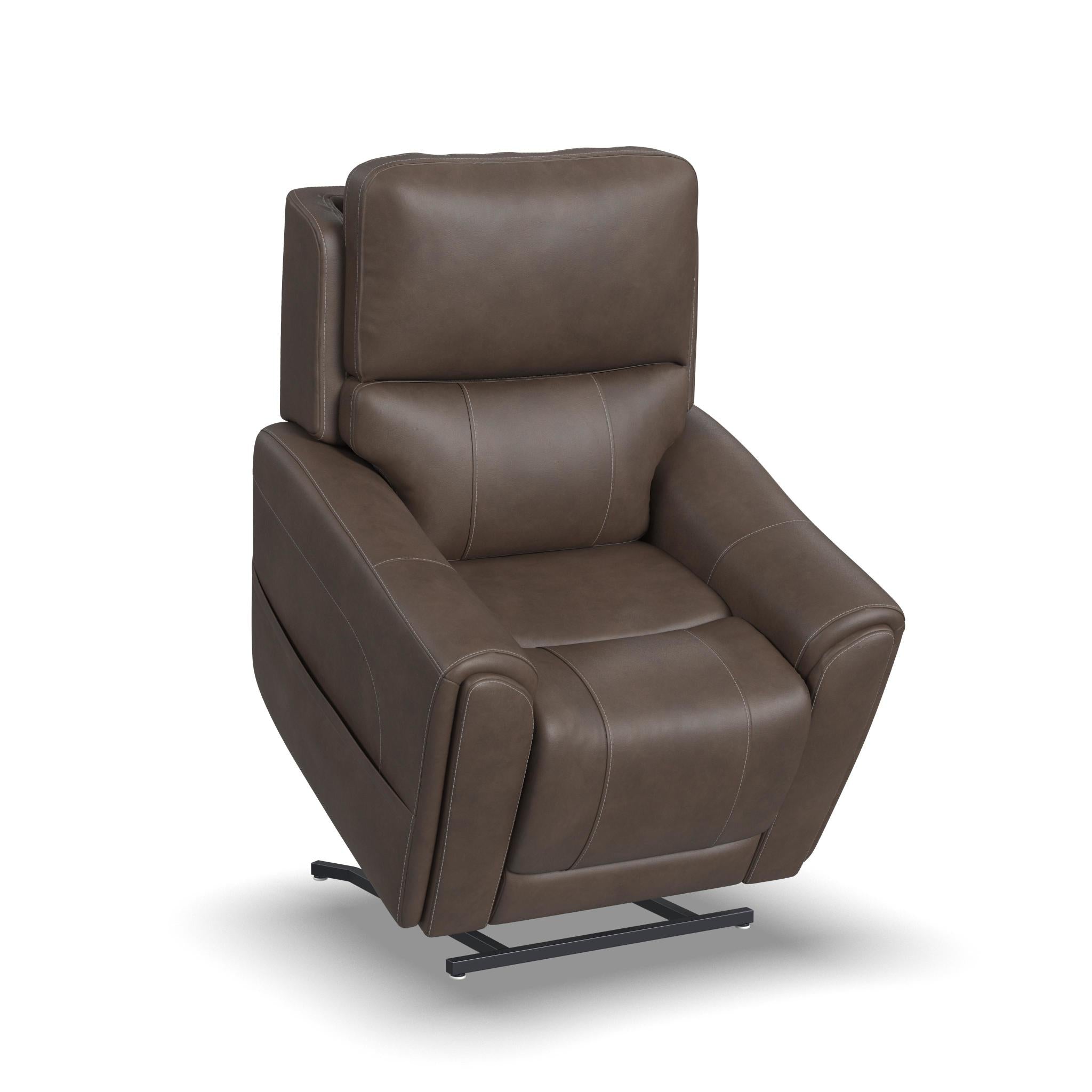 Carter Fabric Power Lift Recliner with Power Headrest, Lumbar, Heat & Massage