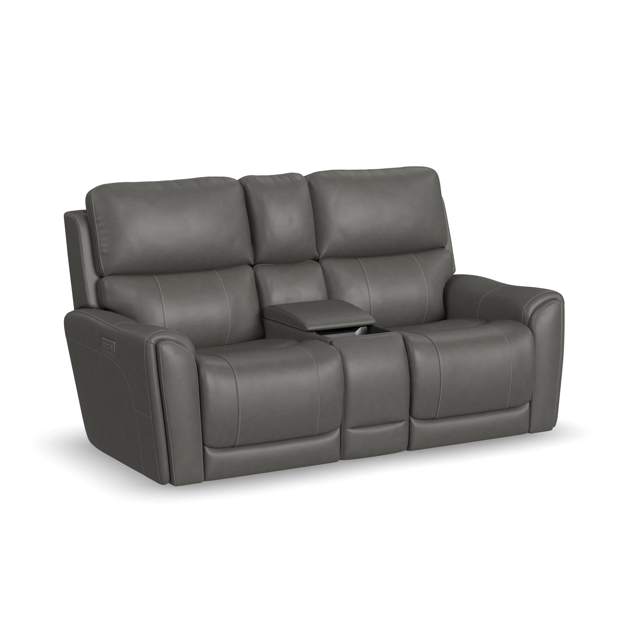 Carter Fabric Power Reclining Loveseat with Console & Power Headrests & Lumbar