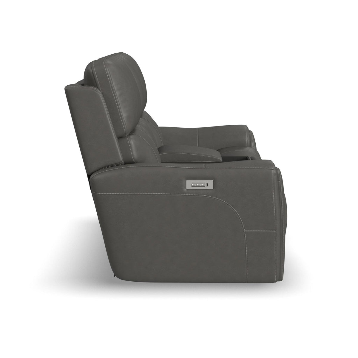 Carter Fabric Power Reclining Loveseat with Console & Power Headrests & Lumbar