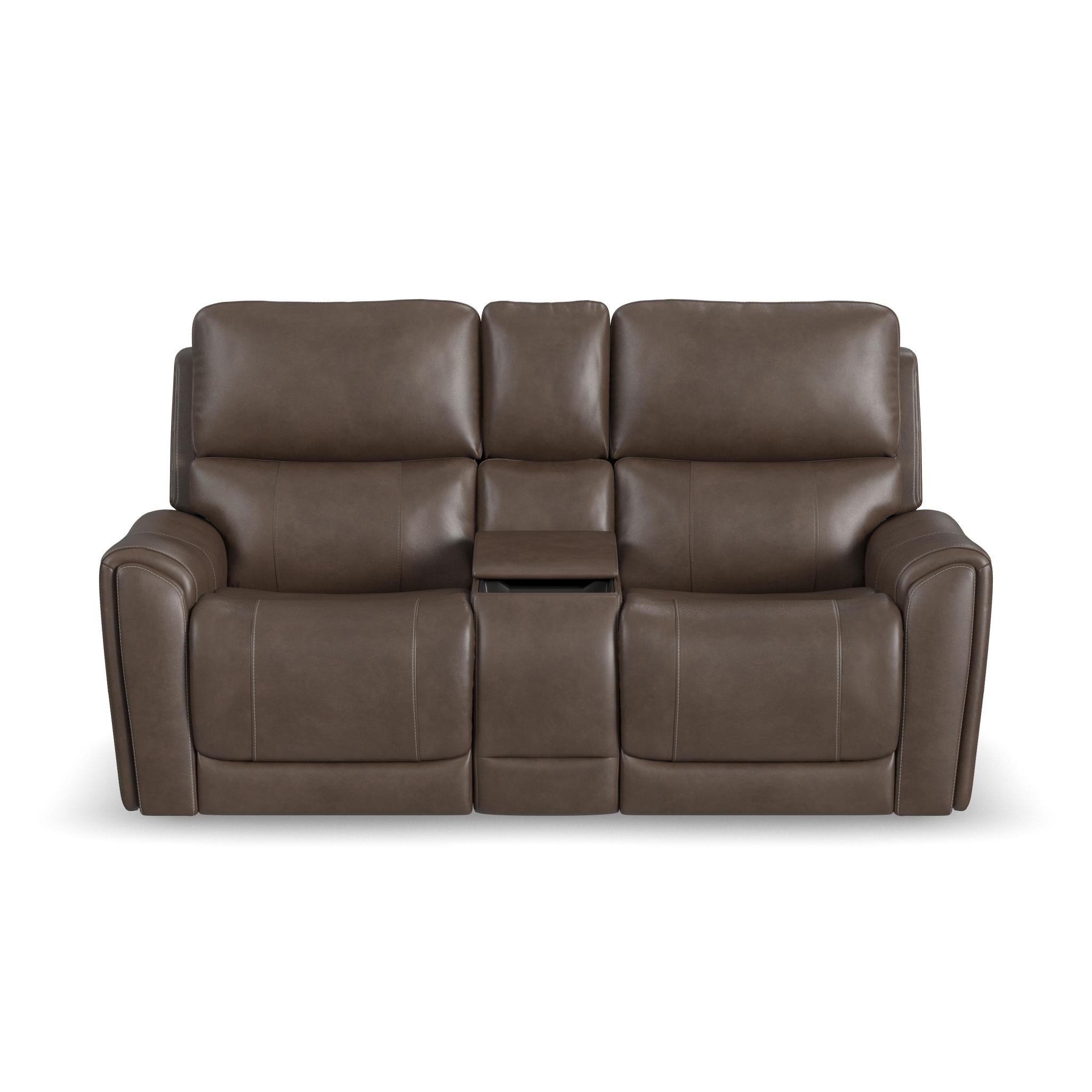Carter Fabric Power Reclining Loveseat with Console & Power Headrests & Lumbar