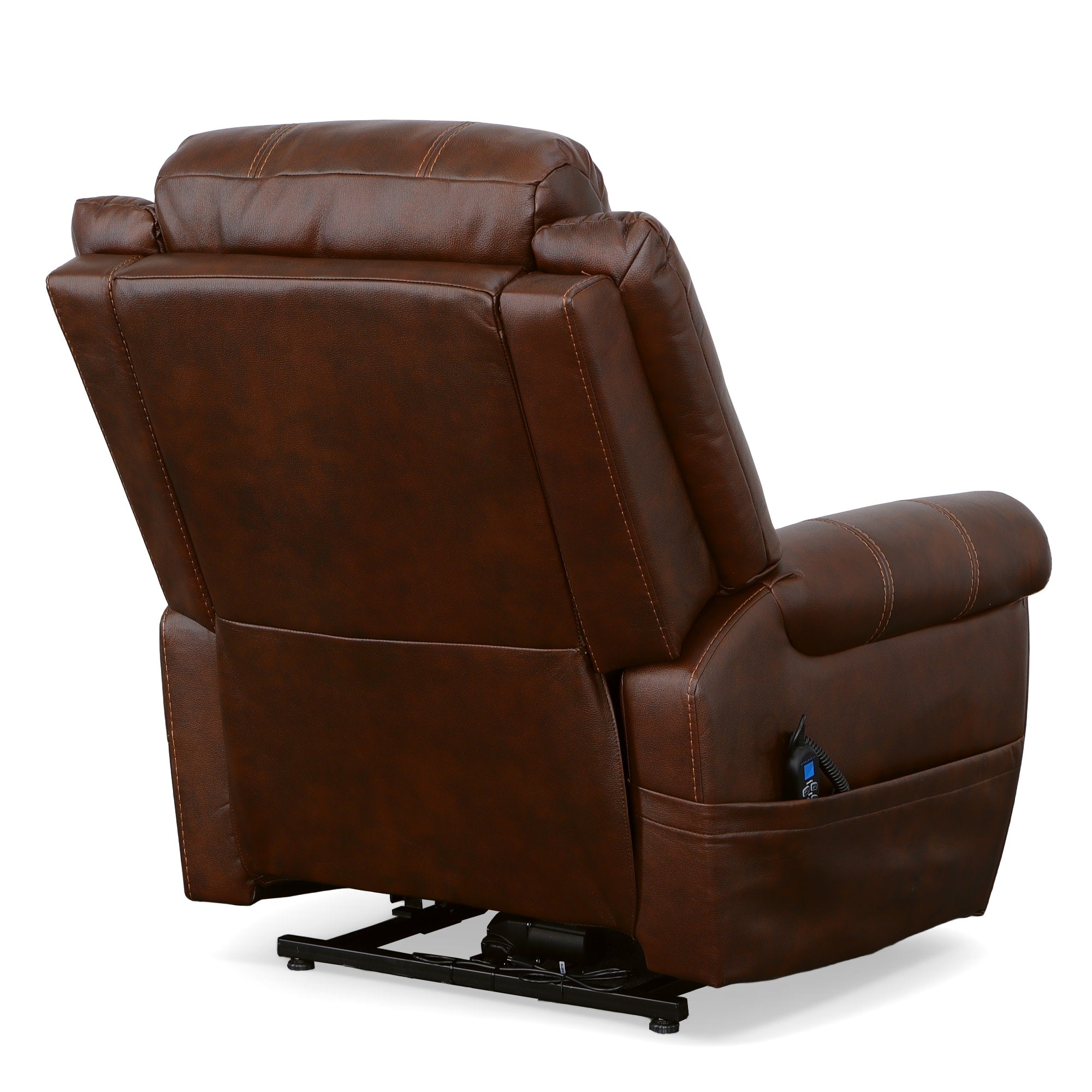 ラバン Oscar Pumpernickel Fabric Power Lift Recliner with Right-Hand