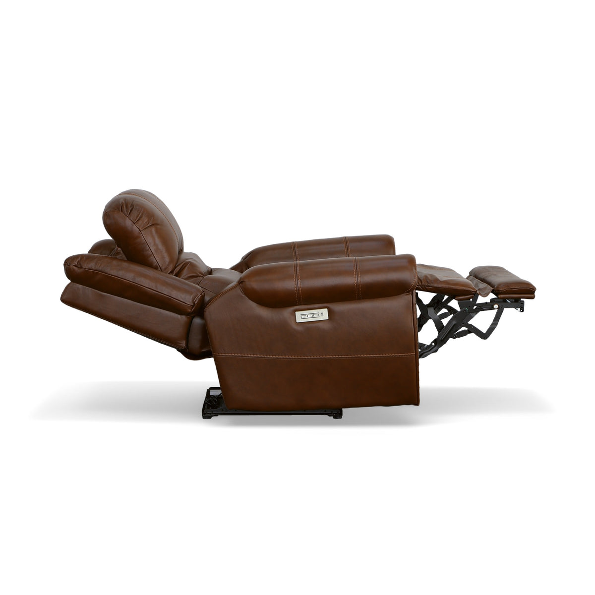 Oscar Grizzly Leather Power Recliner with Power Headrest & Lumbar