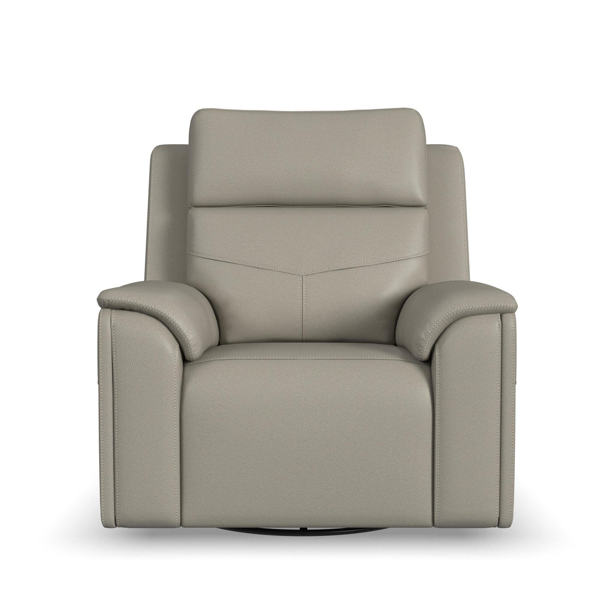 Vernon Fabric Power Swivel Gliding Recliner with Power Headrest, Lumbar, Heat & Massage