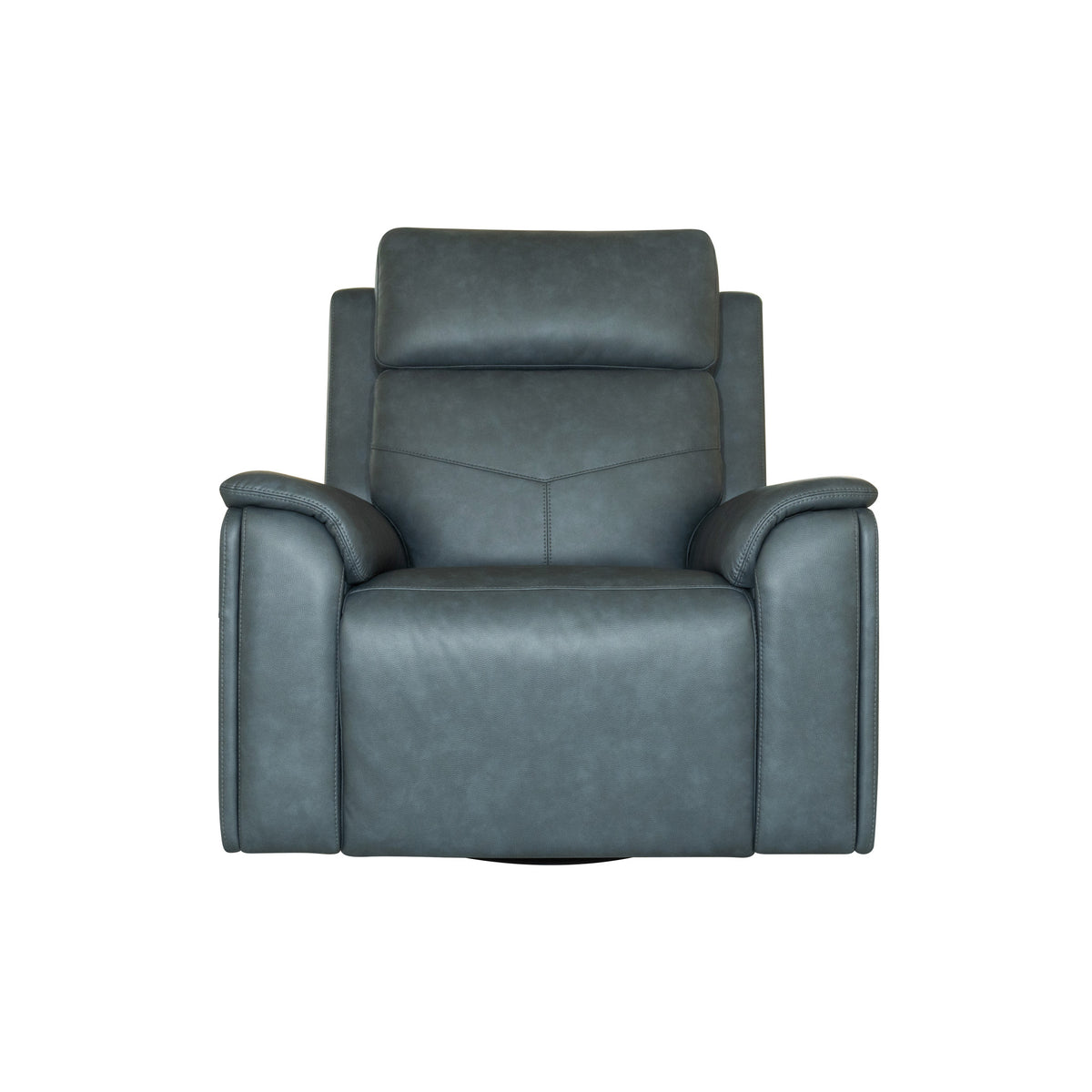 Vernon Fabric Power Swivel Gliding Recliner with Power Headrest, Lumbar, Heat & Massage