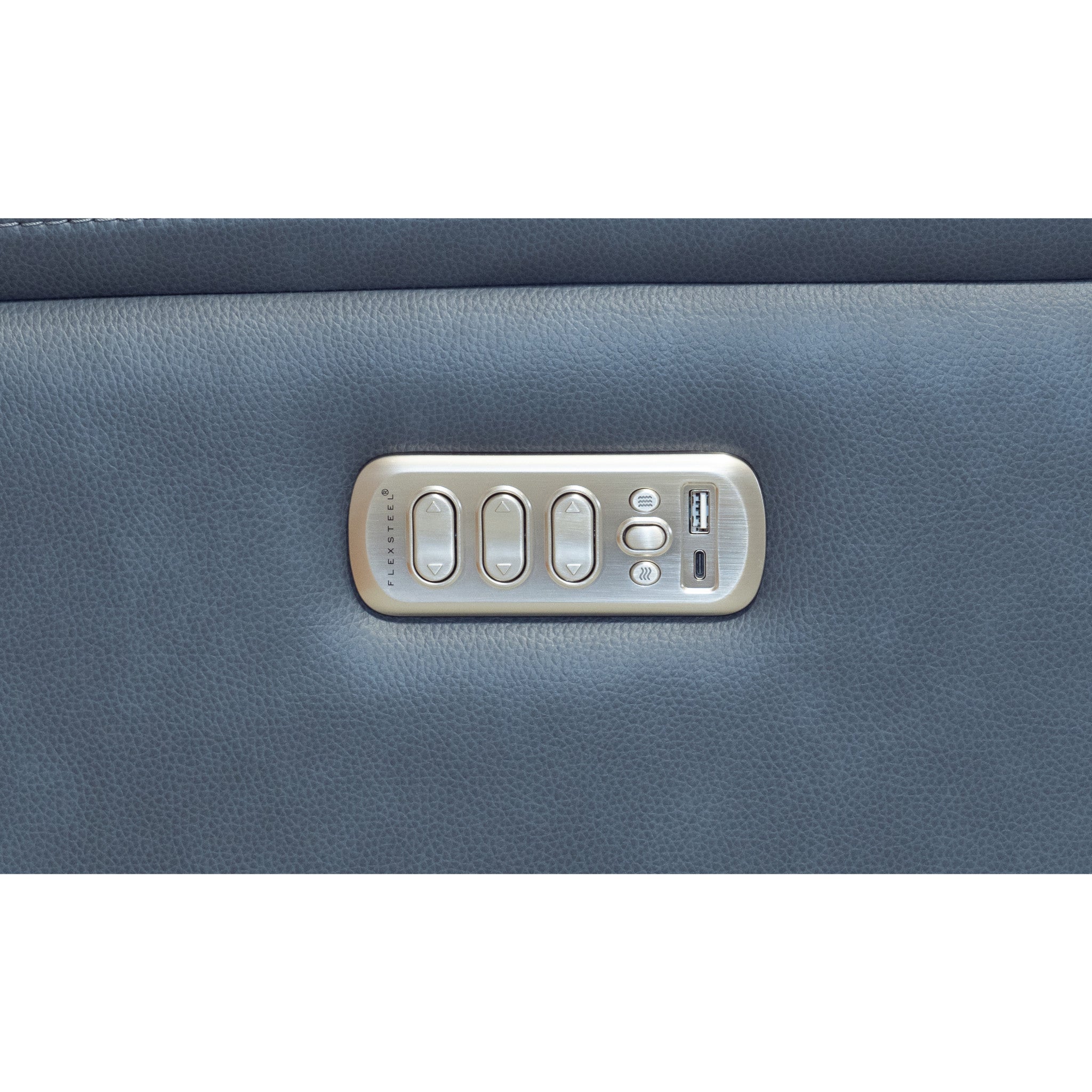 Admiral Fabric Power Reclining Sectional with Power Headrest, Lumbar, Heat, & Massage