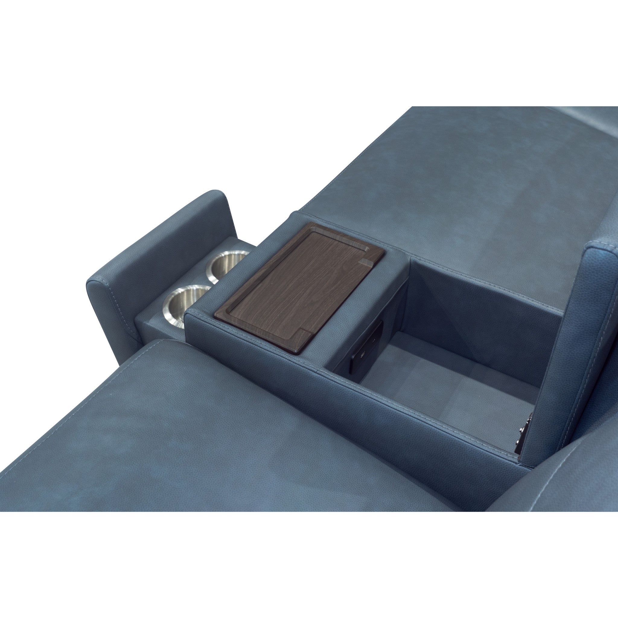 Vernon Fabric Power Reclining Sectional with Power Headrest, Lumbar, Heat, & Massage