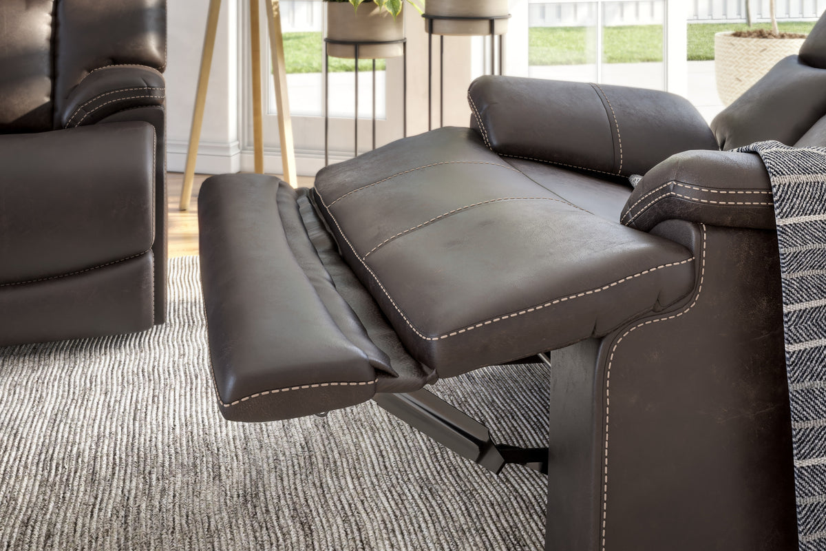 Clive Fabric Power Recliner with Power Headrest & Lumbar