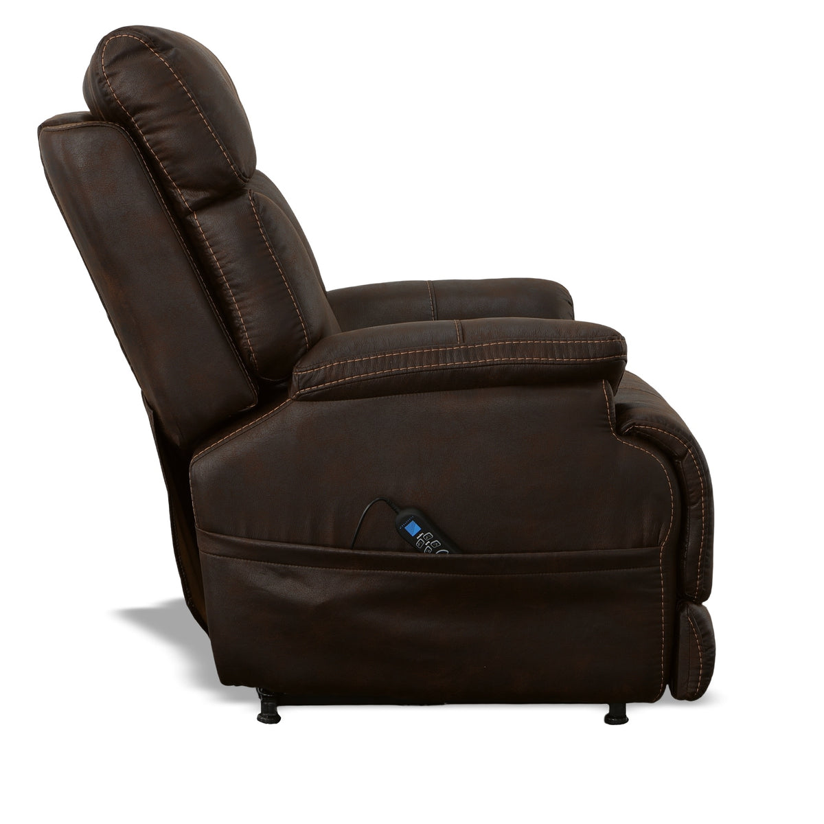 Clive Fabric Power Lift Recliner with Power Headrest & Lumbar