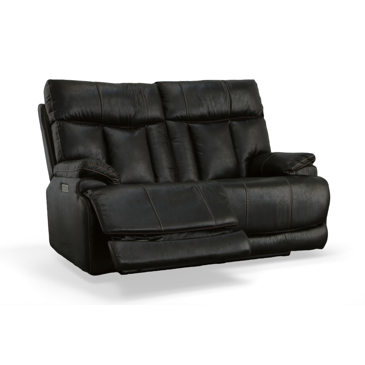 Clive Fabric Power Reclining Loveseat with Power Headrests & Lumbar