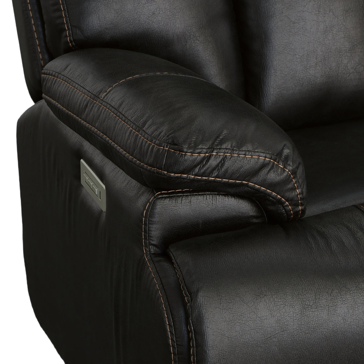 Clive Fabric Power Reclining Loveseat with Power Headrests & Lumbar