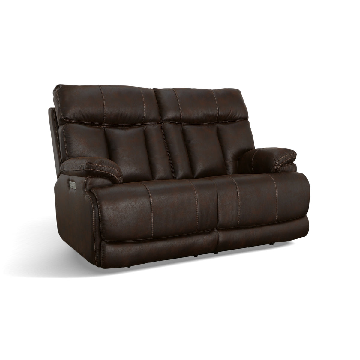 Clive Fabric Power Reclining Loveseat with Power Headrests & Lumbar