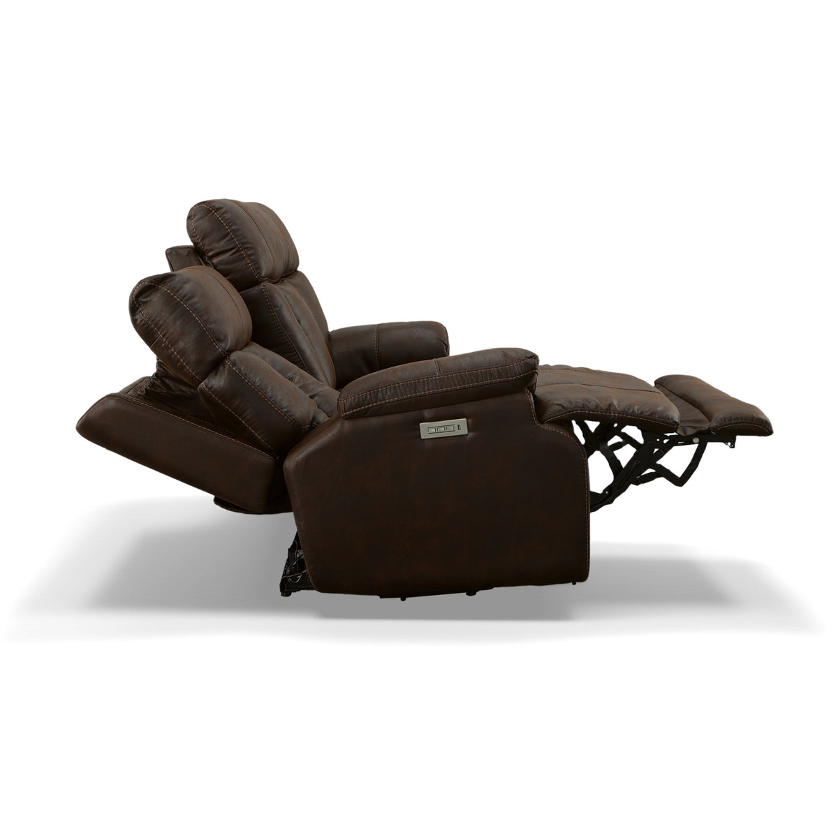 Clive Fabric Power Reclining Loveseat with Power Headrests & Lumbar
