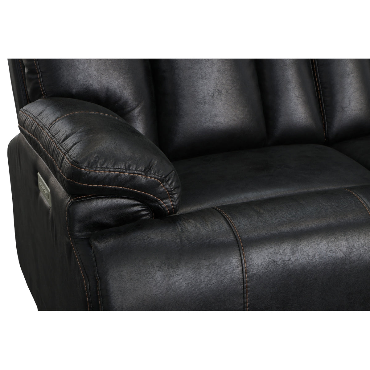 Clive Fabric Power Reclining Sofa with Power Headrests & Lumbar