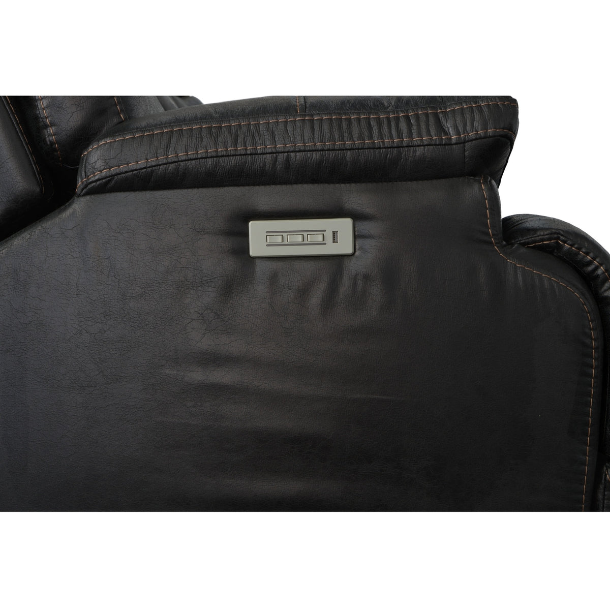 Clive Fabric Power Reclining Sofa with Power Headrests & Lumbar