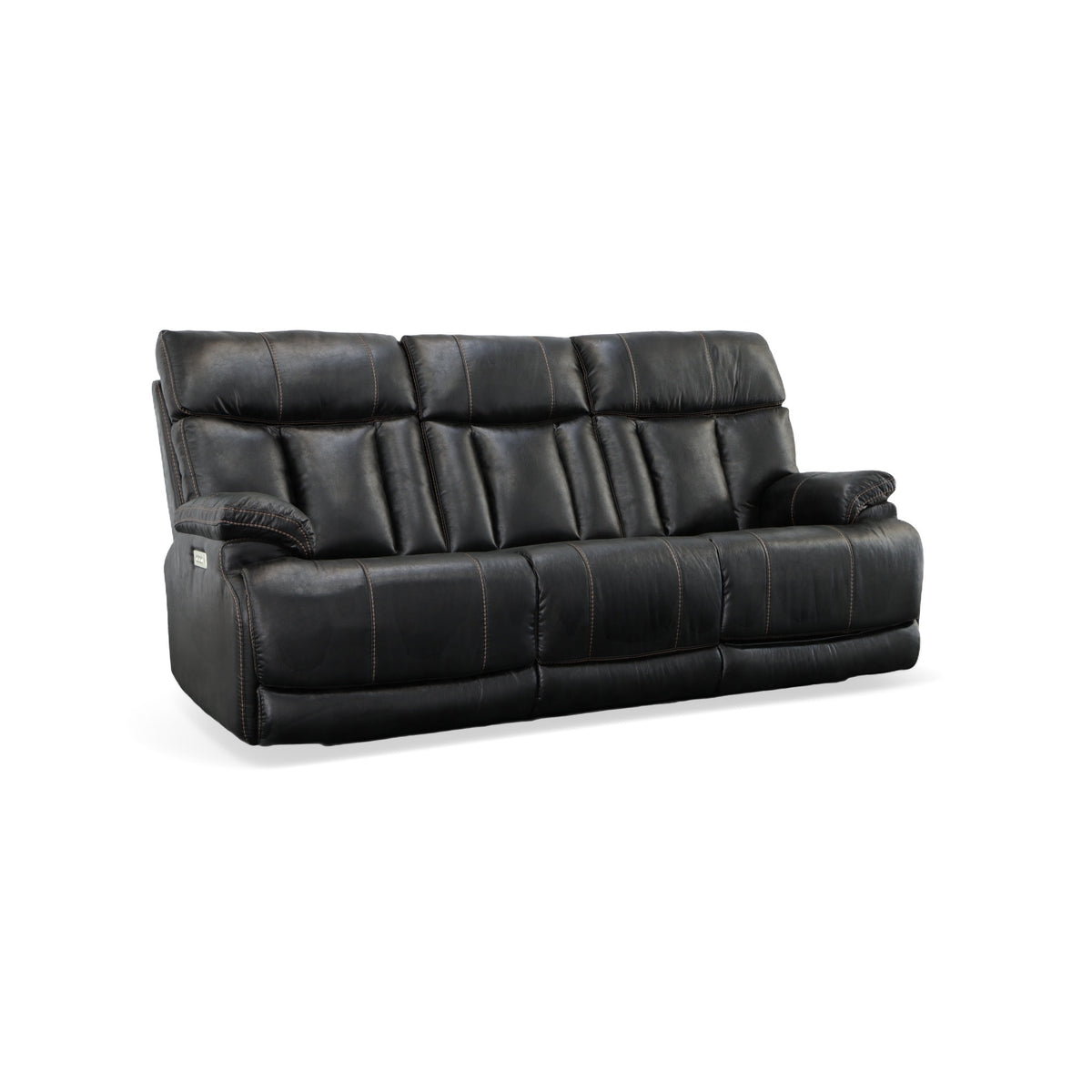 Clive Fabric Power Reclining Sofa with Power Headrests & Lumbar
