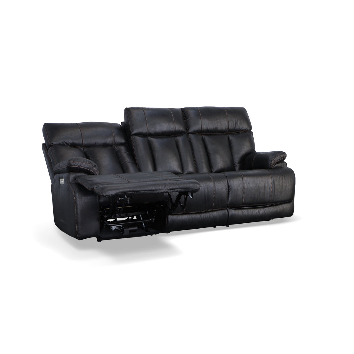 Clive Fabric Power Reclining Sofa with Power Headrests & Lumbar