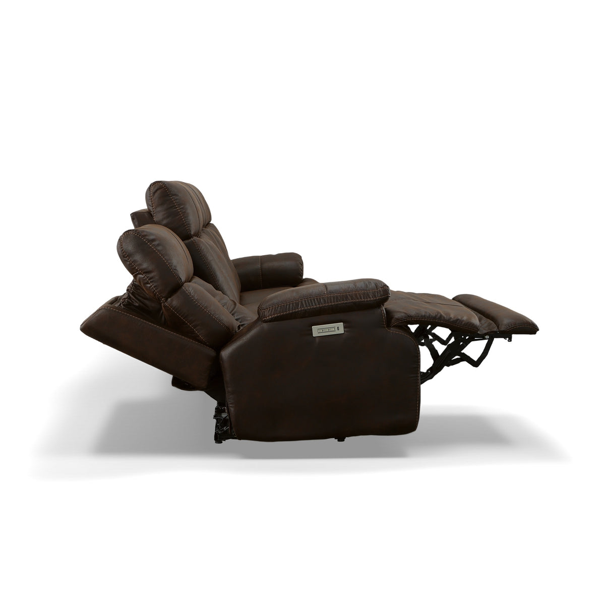 Clive Fabric Power Reclining Sofa with Power Headrests & Lumbar