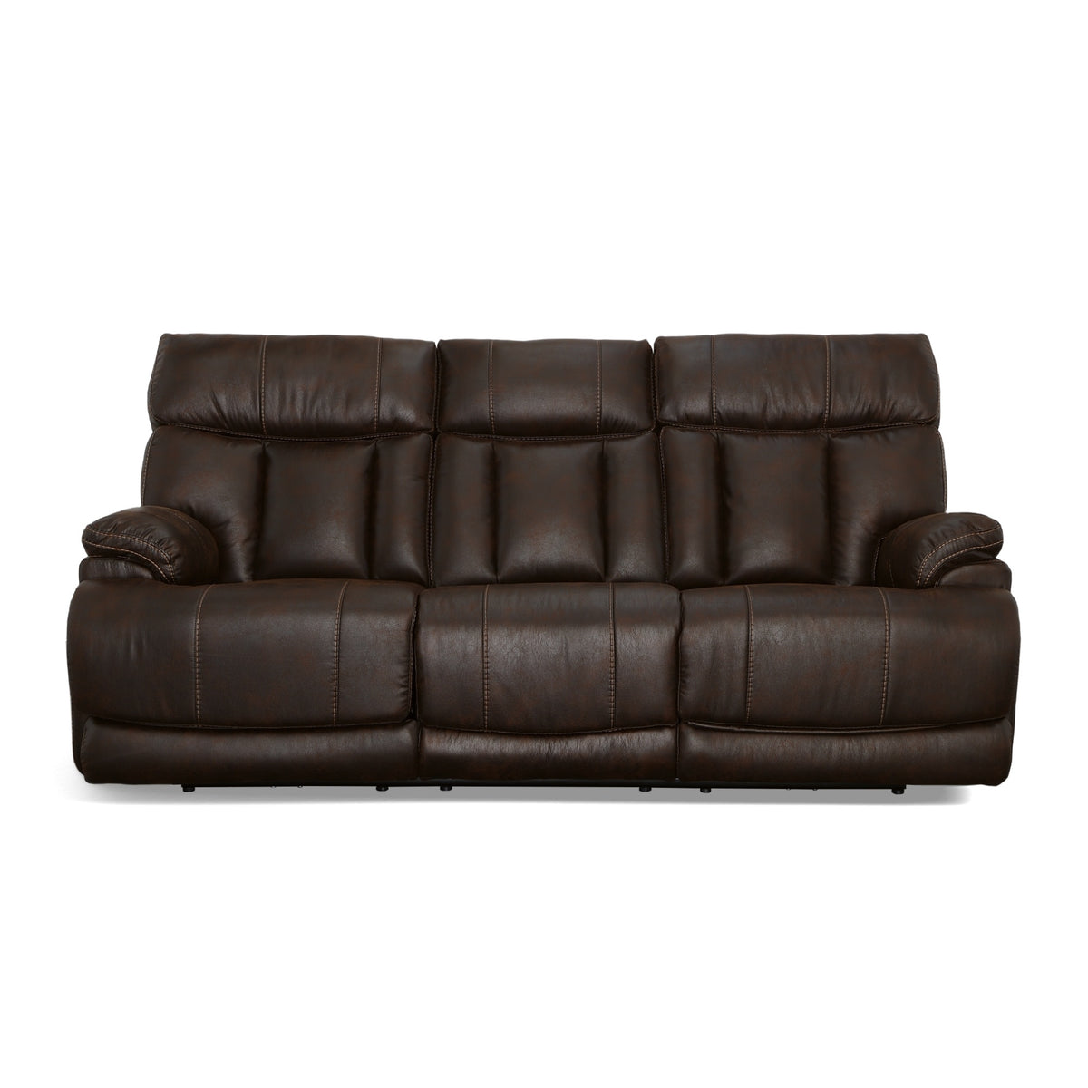 Clive Fabric Power Reclining Sofa with Power Headrests & Lumbar