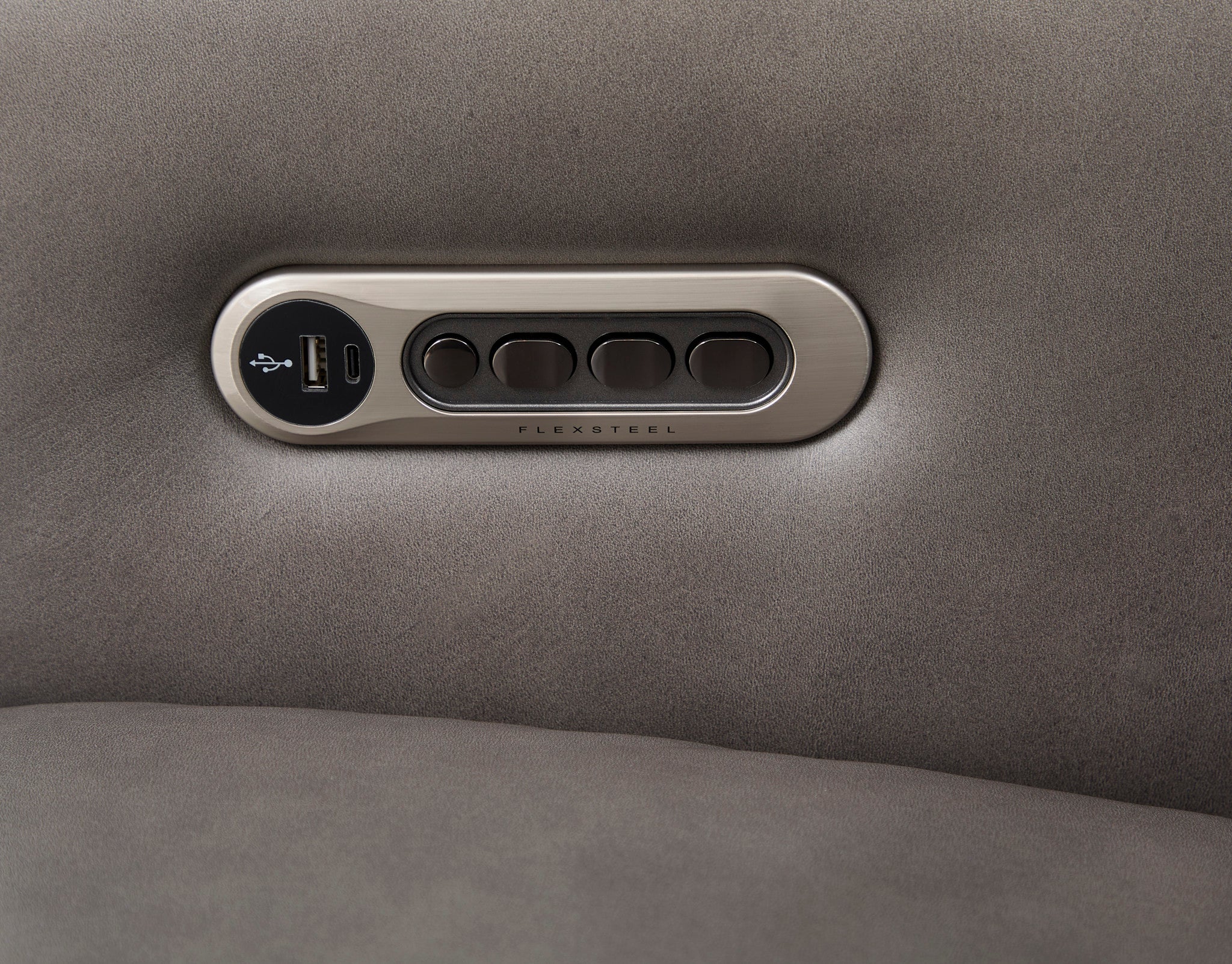 Wyatt Leather Power Recliner with Power Headrest & Lumbar