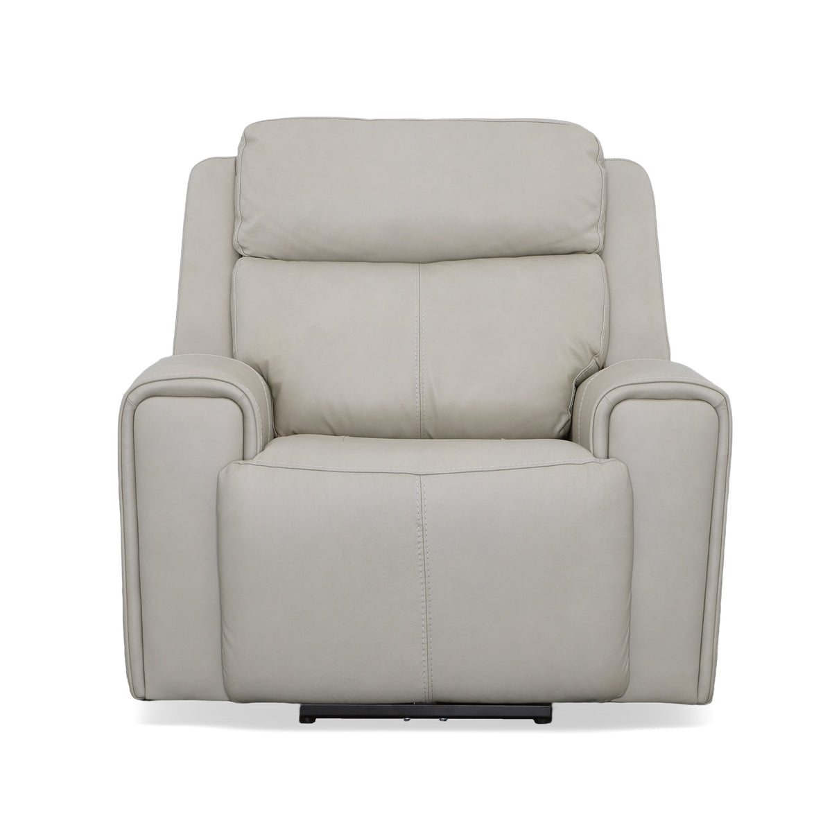 Barnett Gray Matters Leather Power Recliner with Power Headrest & Lumbar