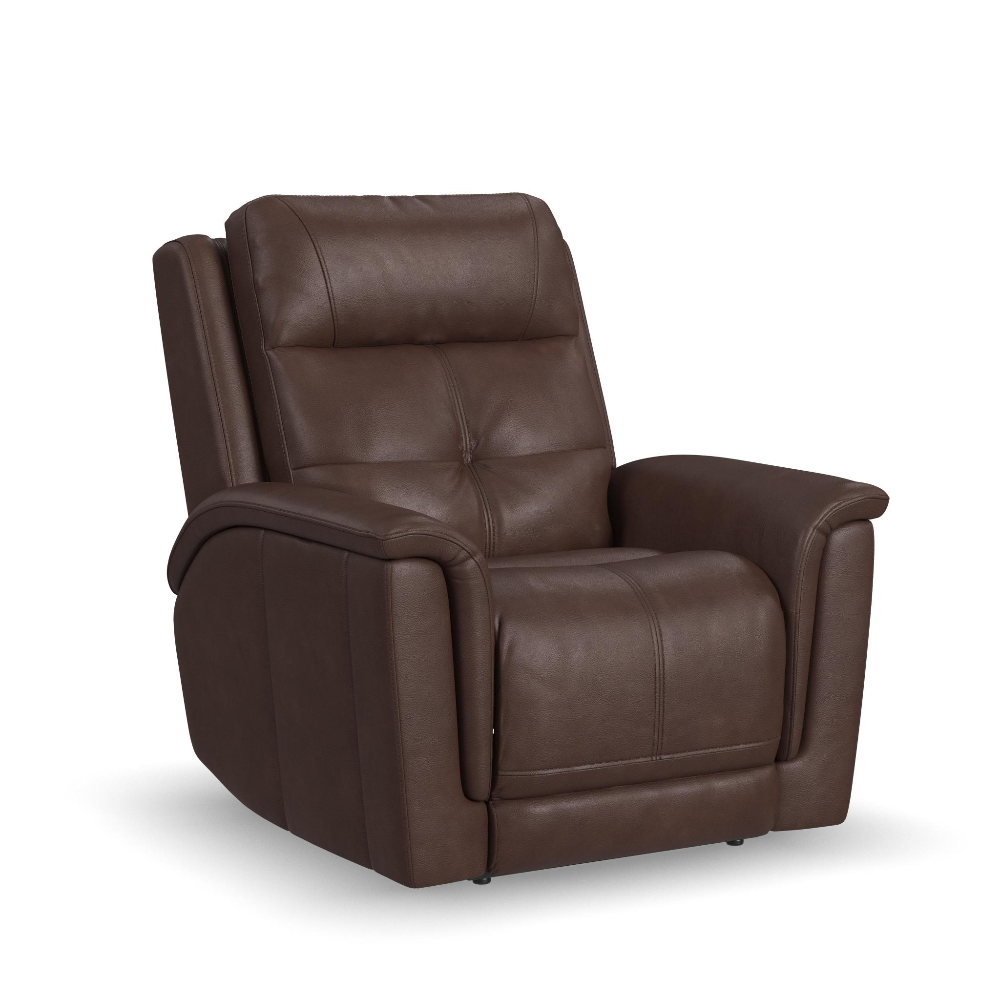 Ranger Leather Power Recliner with Power Headrest, Lumbar, Heat & Massage