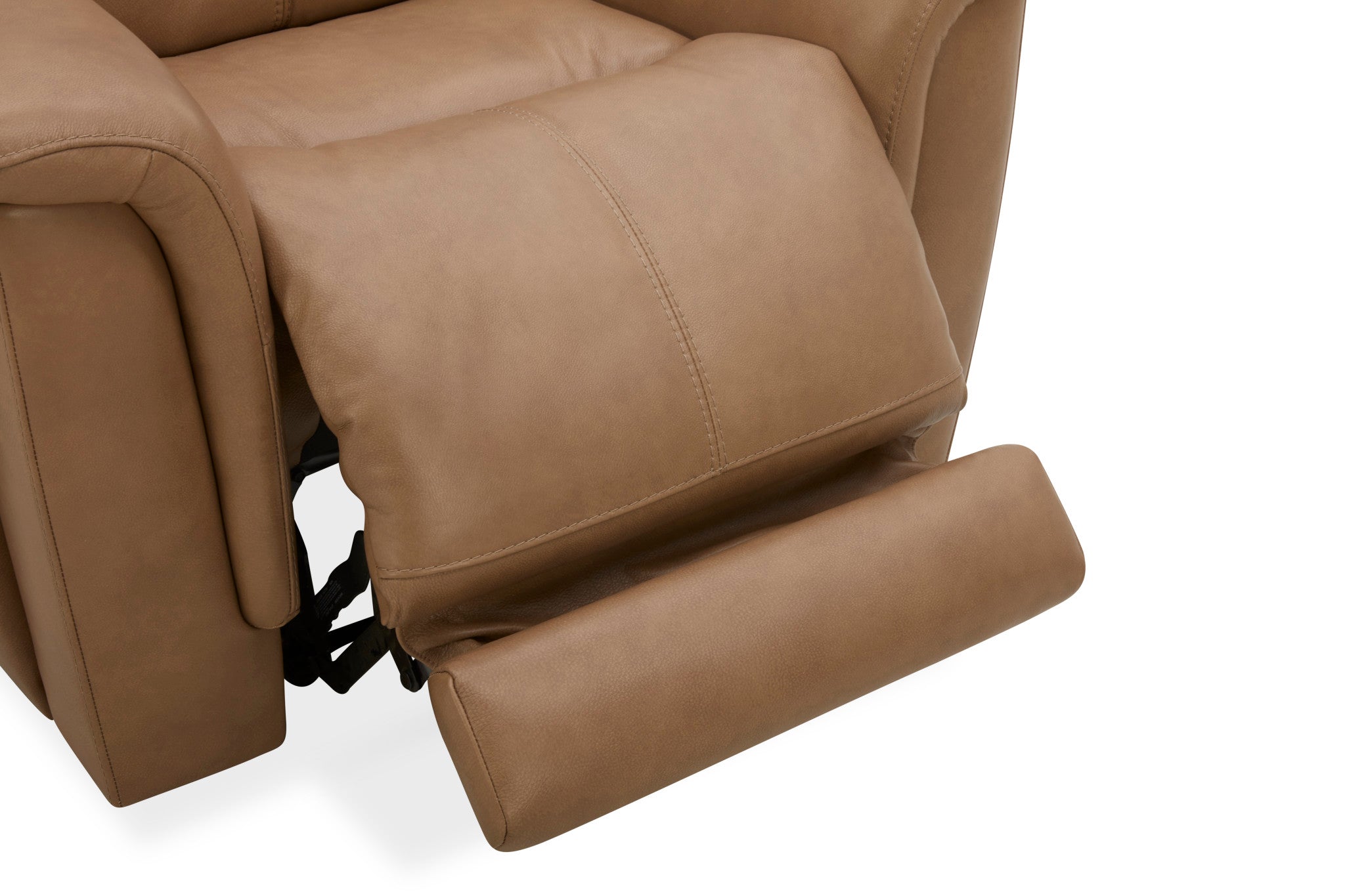 Ranger Brown Leather Power Recliner with Power Headrest, Lumbar, Heat & Massage