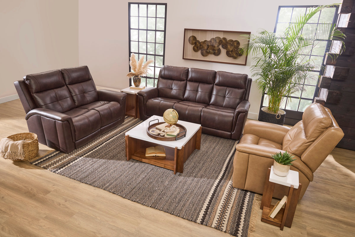 Ranger Leather Power Recliner with Power Headrest, Lumbar, Heat & Massage