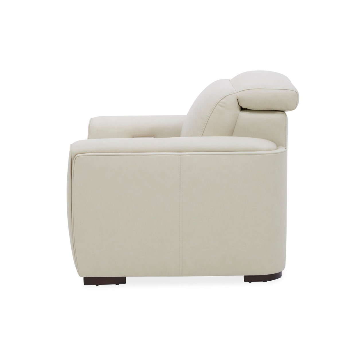 Sola Leather Power Recliner with Power Headrest, Lumbar, Heat & Massage