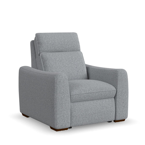 Ava Fabric Power Recliner with Power Headrest & Lumbar