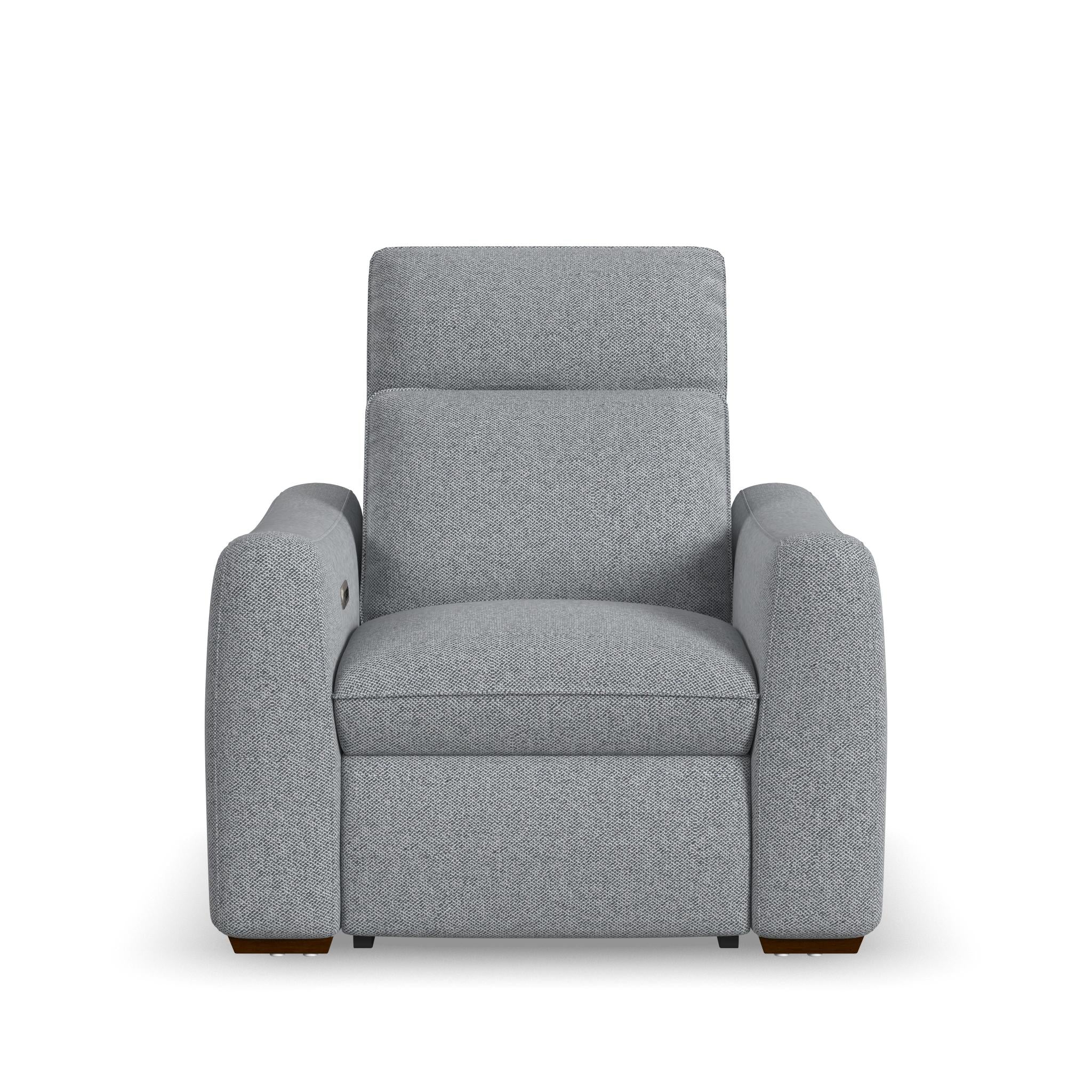 Ava Fabric Power Recliner with Power Headrest & Lumbar