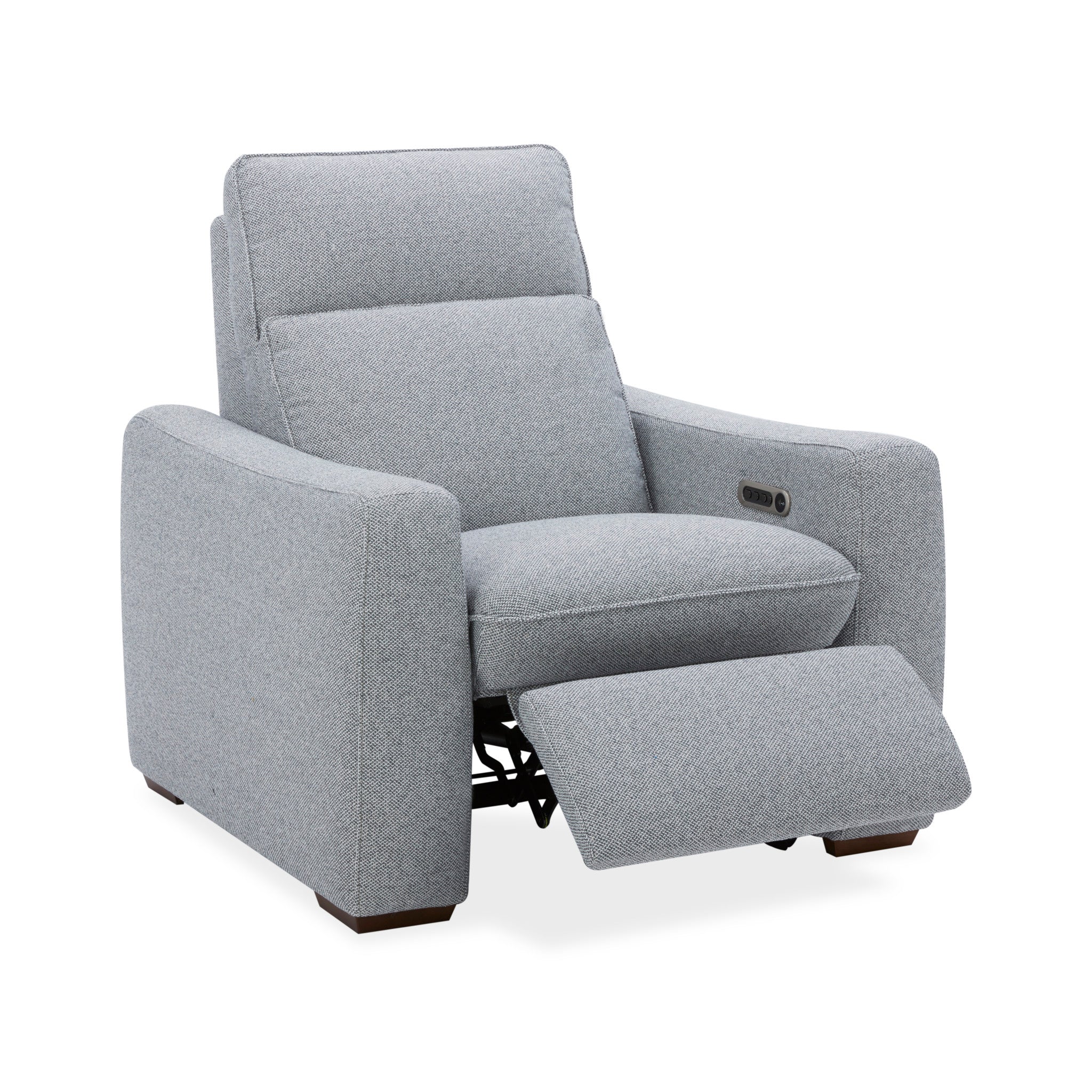 Ava Fabric Power Recliner with Power Headrest & Lumbar