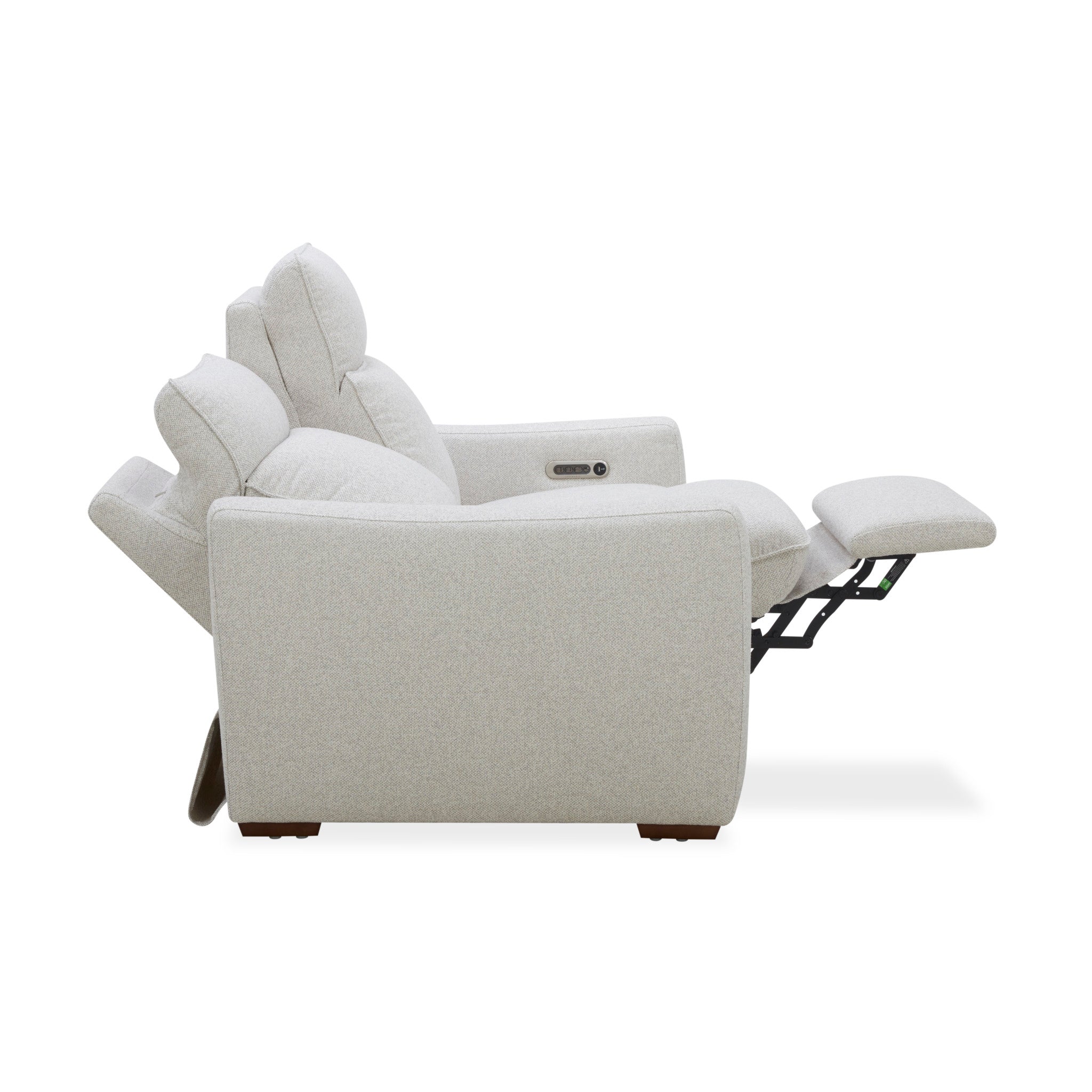 Ava Fabric Power Reclining Loveseat with Power Headrest & Lumbar
