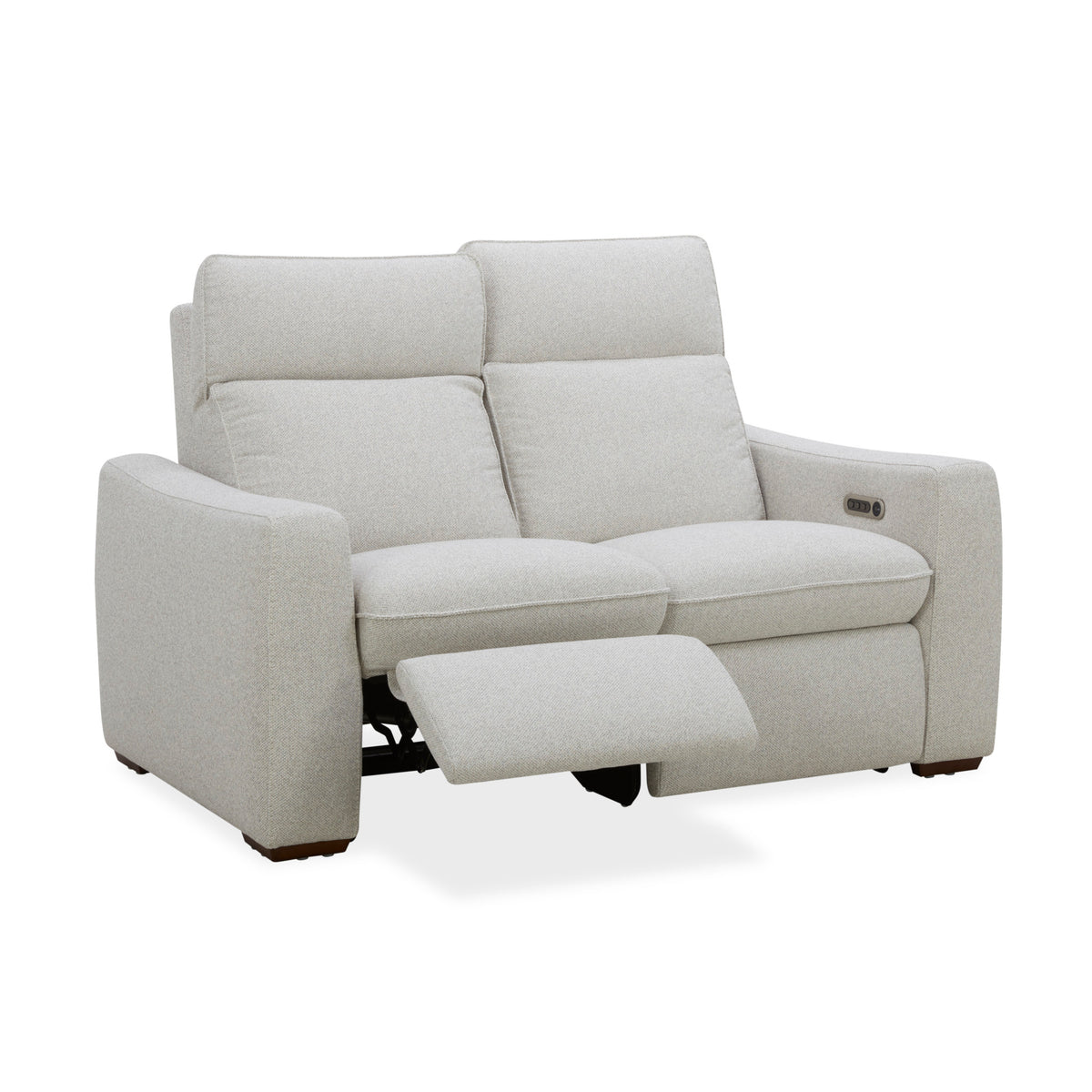 Ava Fabric Power Reclining Loveseat with Power Headrest & Lumbar
