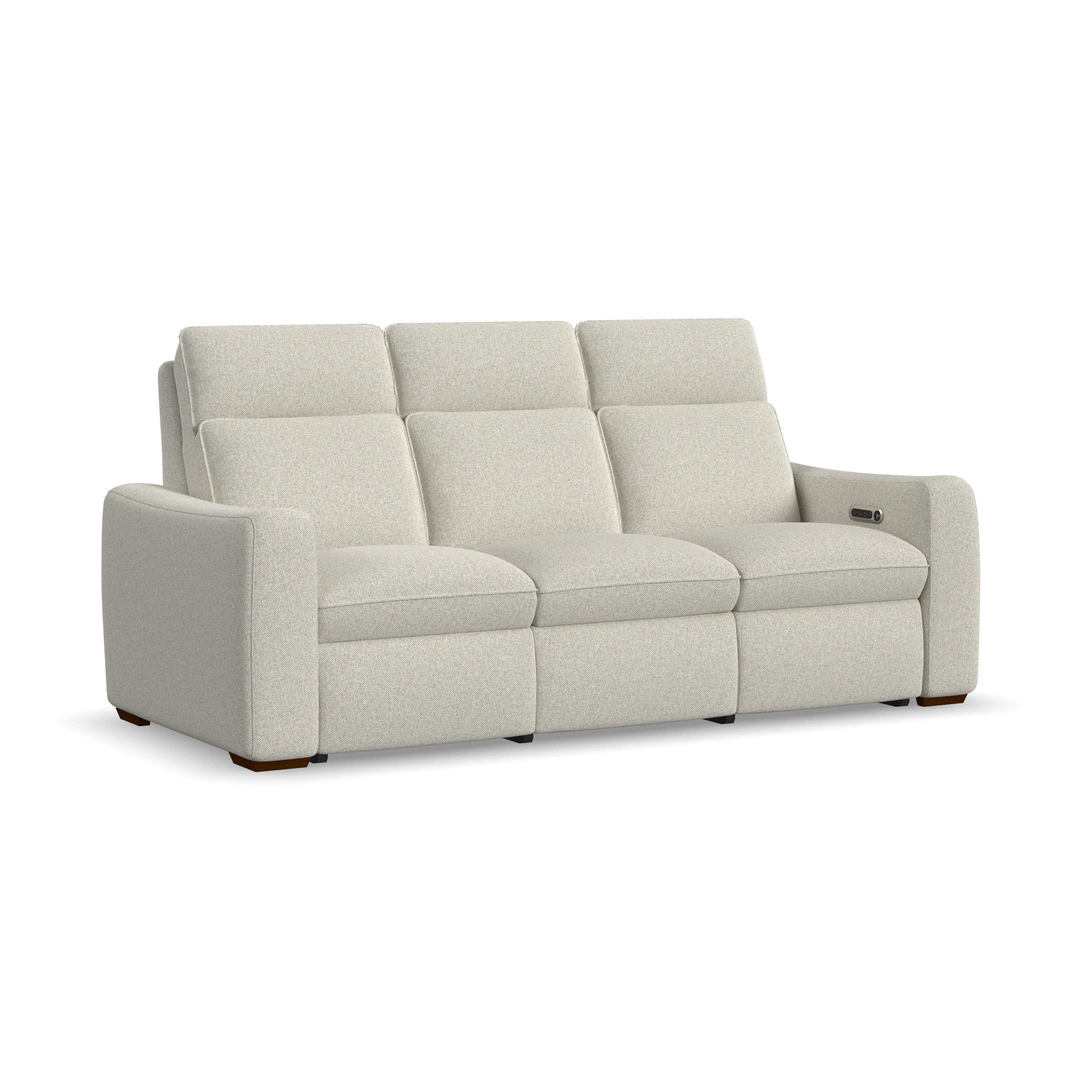Ava Fabric Power Reclining Sofa with Power Headrest & Lumbar