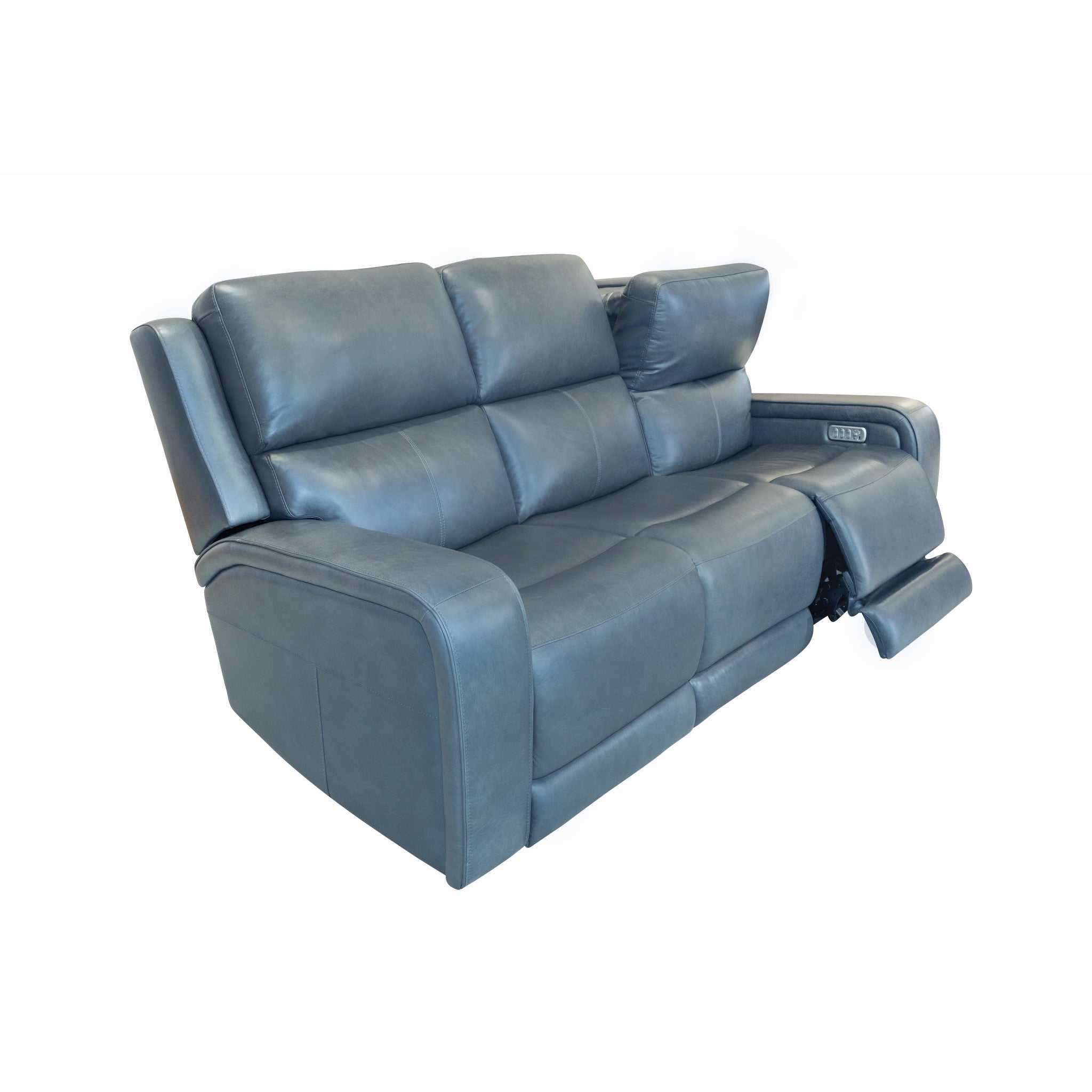 Oasis Leather Power Reclining Sofa with Power Headrests, Lumbar, Heat & Massage