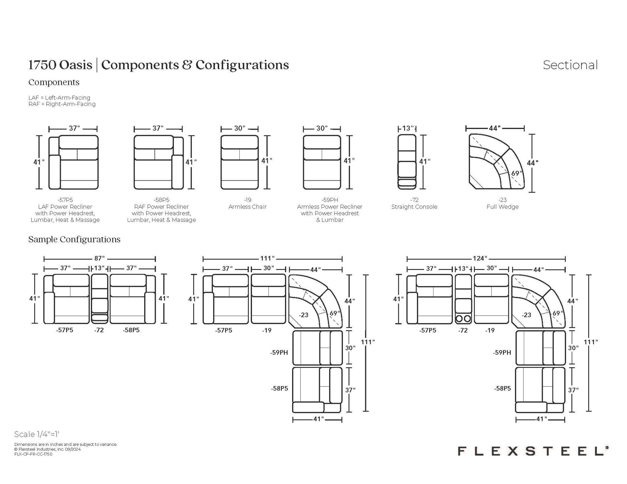 Oasis Leather Sectional