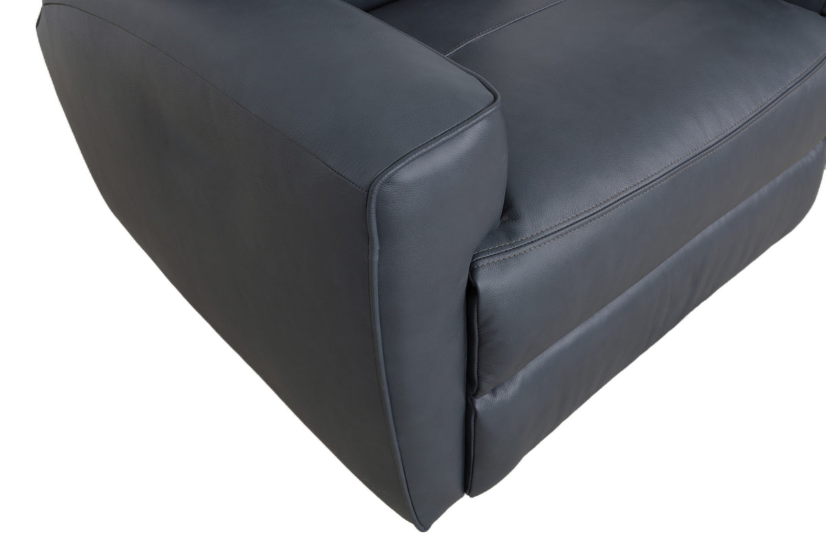 Argo Leather Power Recliner w/ Power Headrest & Lumbar